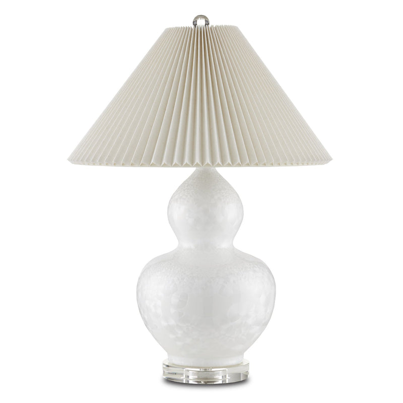 Robineau White Table Lamp - Off-White/Clear
