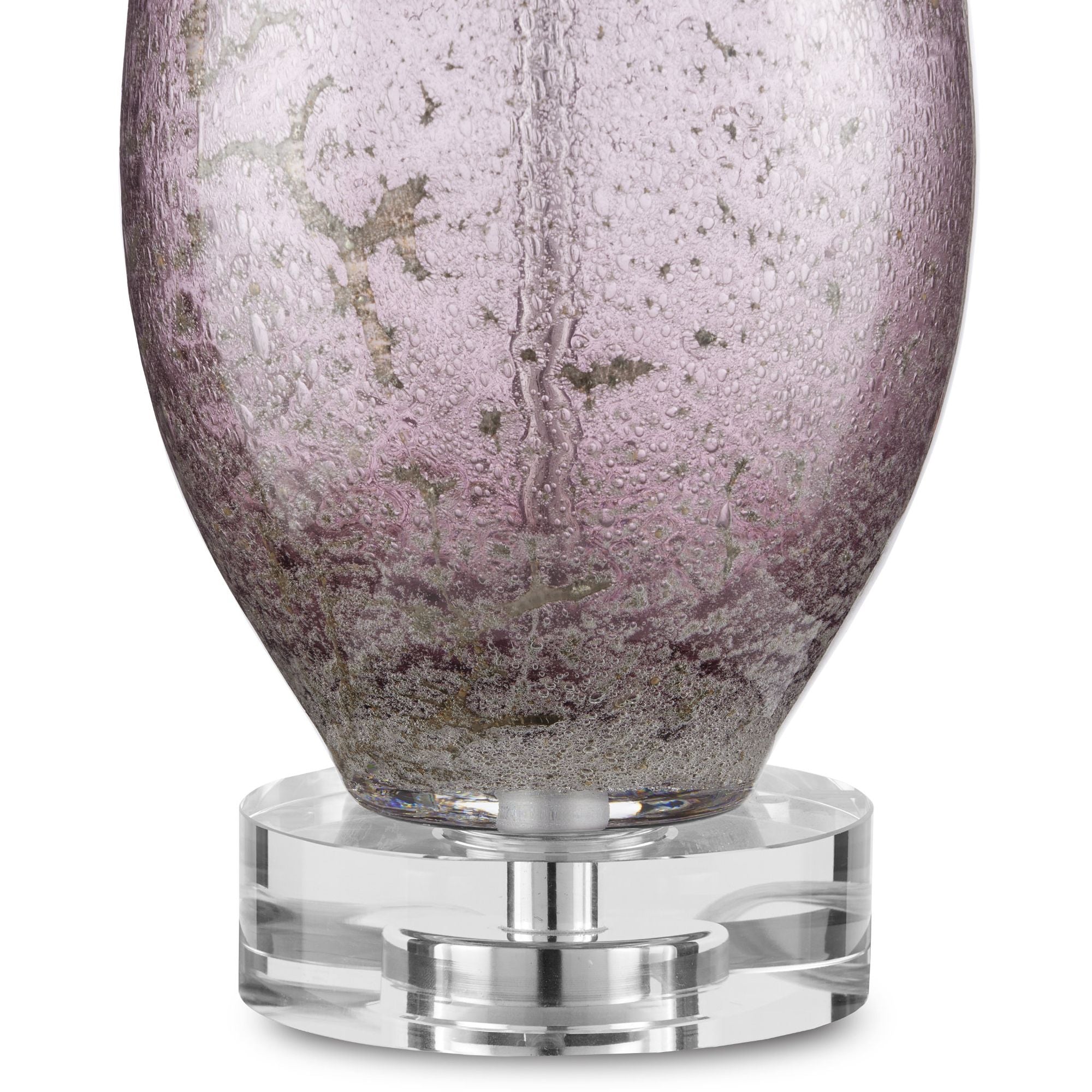 Optimist Purple Table Lamp - Purple/Clear/Antique Nickel