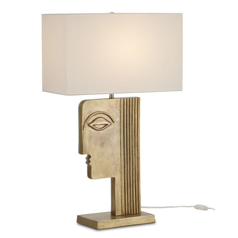 Thebes Brass Table Lamp - Antique Brass