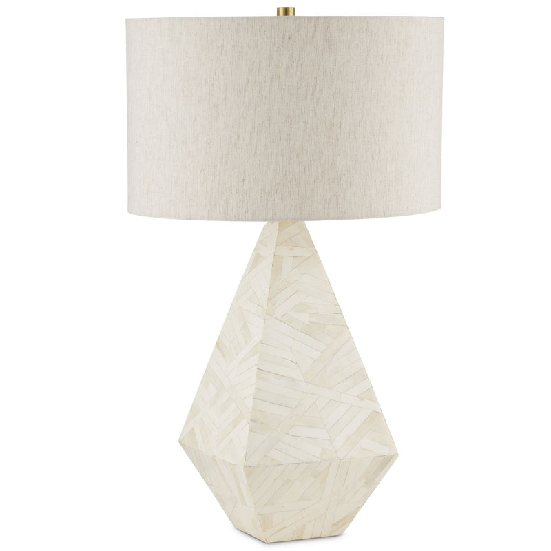 Elysium White Table Lamp - Natural