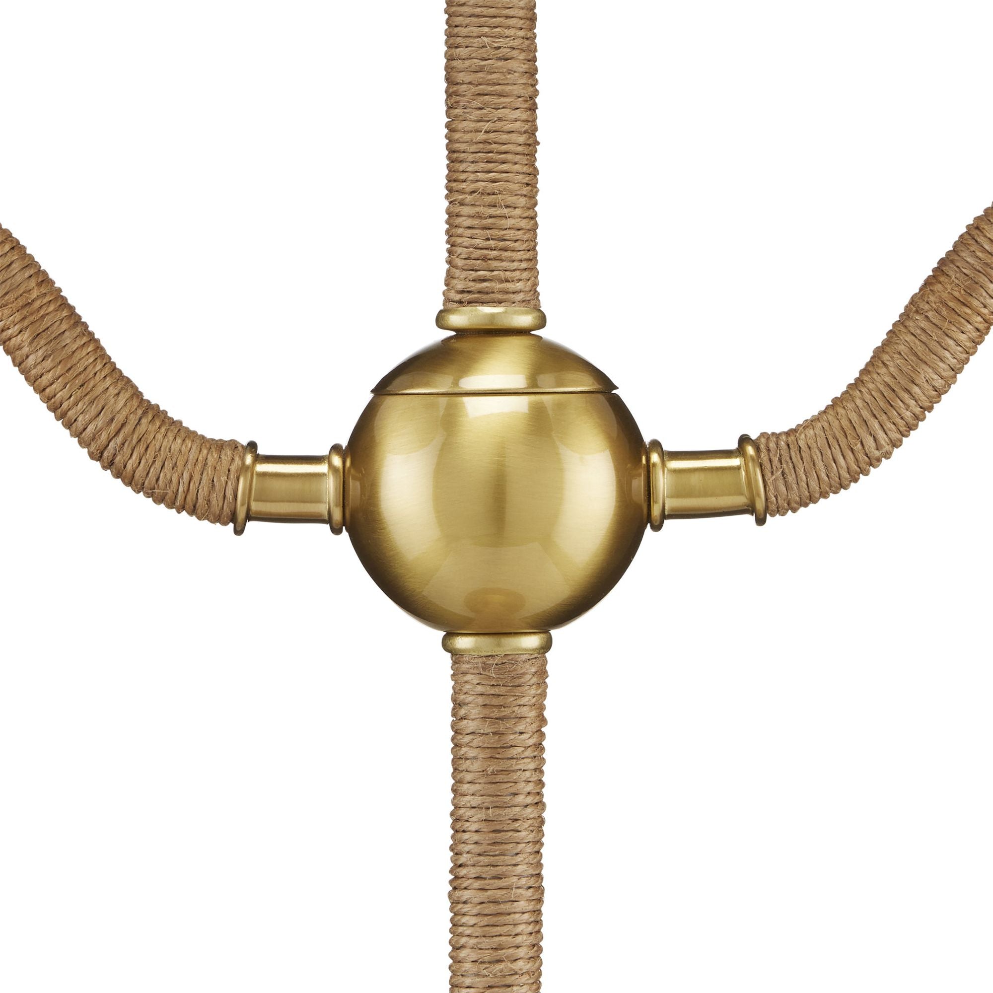 Sirocco Desk Lamp - Natural/Antique Brass