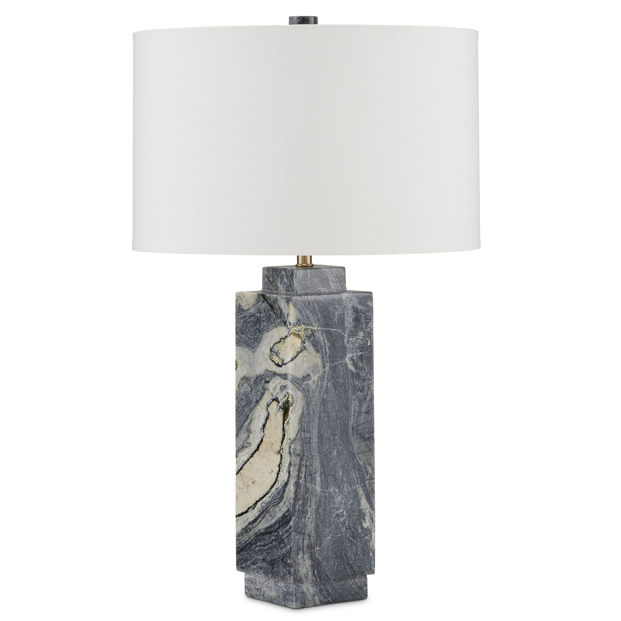 Ashlar Marble Table Lamp - Natural
