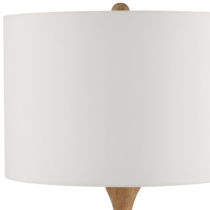 Sunbird Wood Table Lamp - Natural/Brass