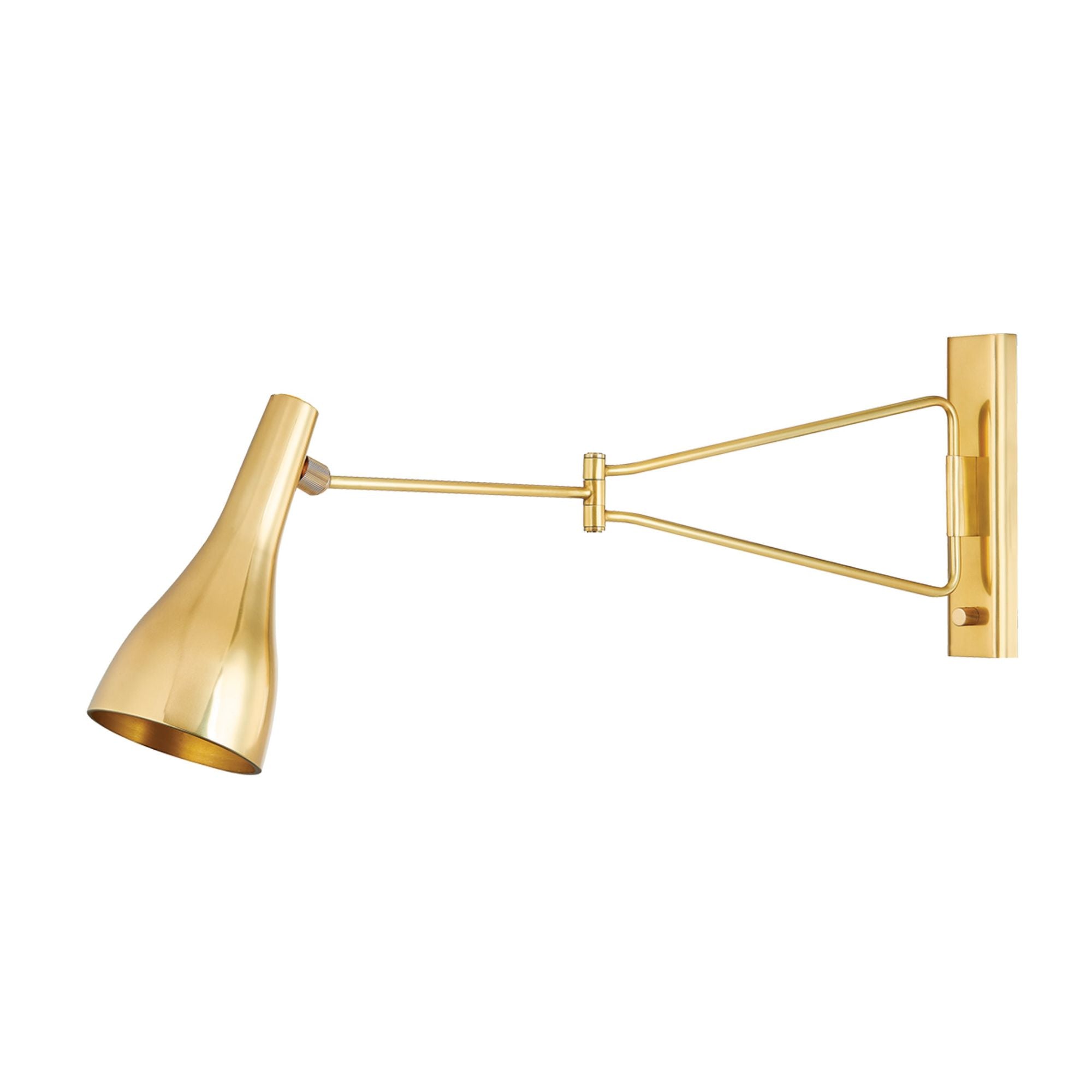 Northford 1-Light Wall Sconce in Aged Brass 5W x 14.25H
