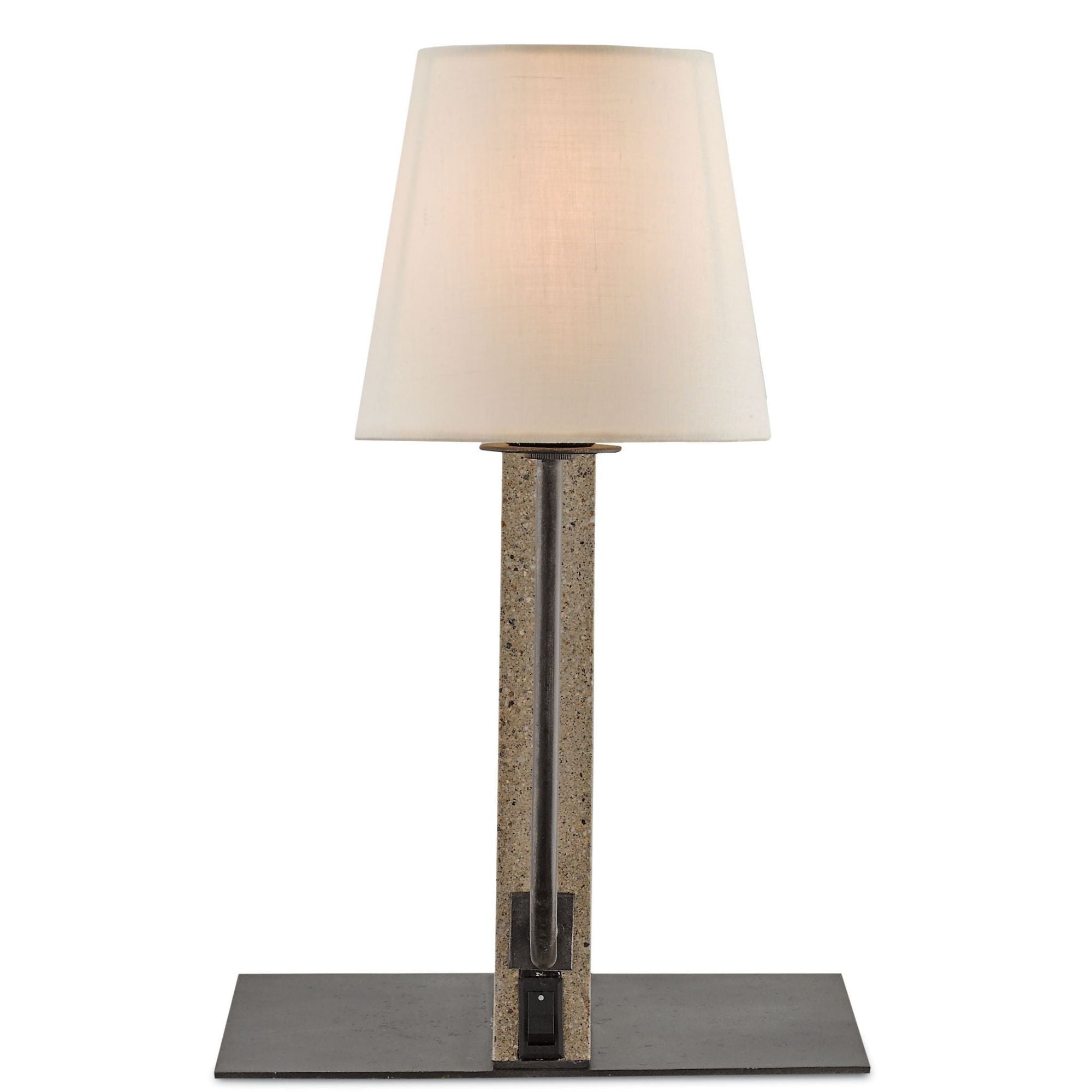 Oldknow Bookcase Lamp - Polished Concrete/Aged Steel