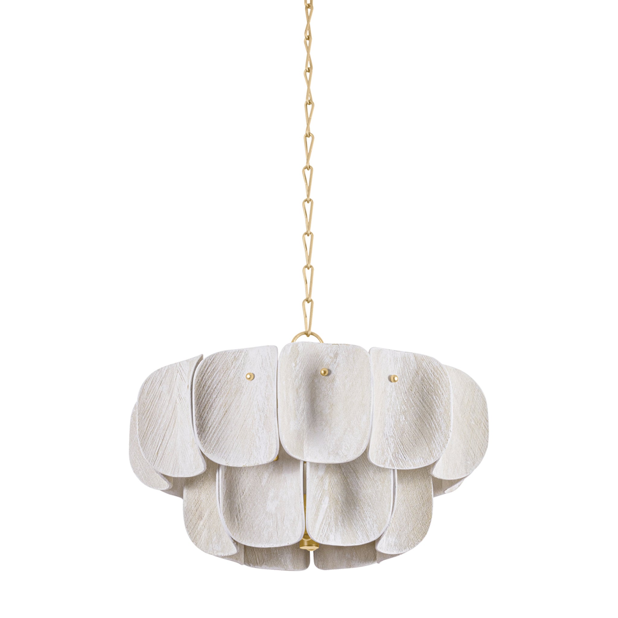 Amalfi 8-Light Chandelier in Vintage Gold Leaf 24W x 16H