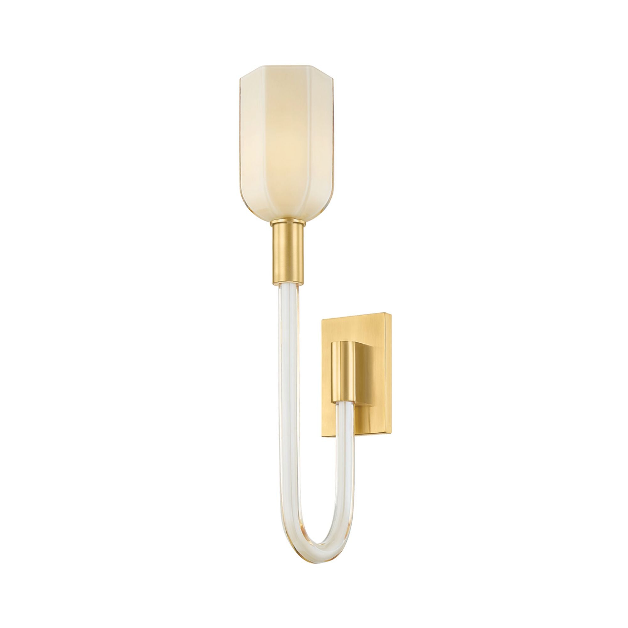 Chester Park 1-Light Wall Sconce in Aged Brass 3.75W x 18.25H