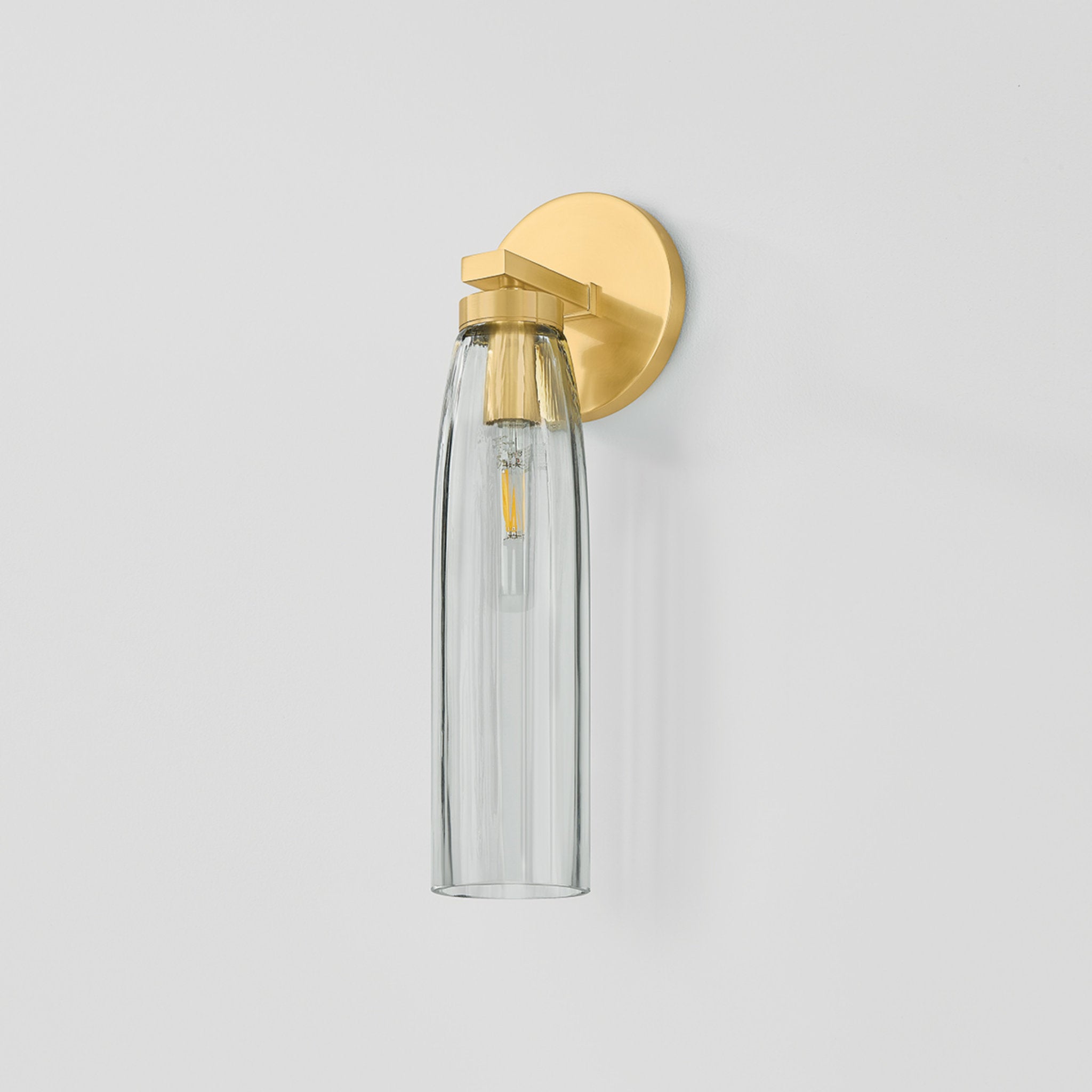 Harpswell 1-Light Bath and Vanity in Aged Brass 4.75W x 14.25H
