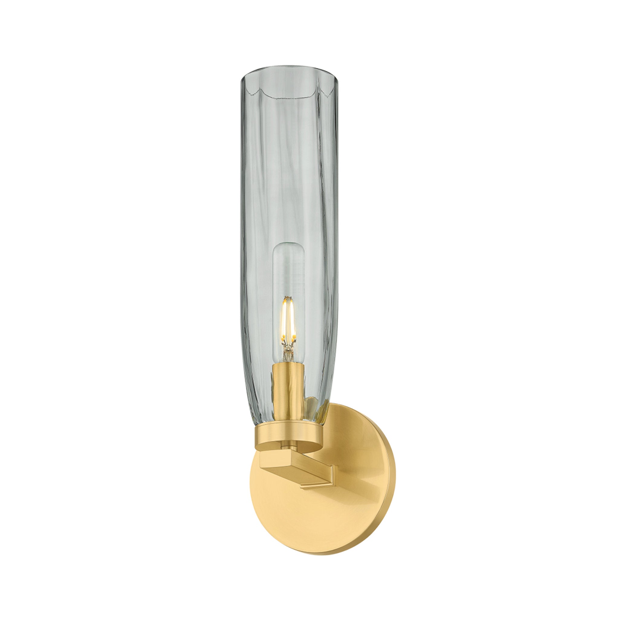 Harpswell 1-Light Bath and Vanity in Aged Brass 4.75W x 14.25H