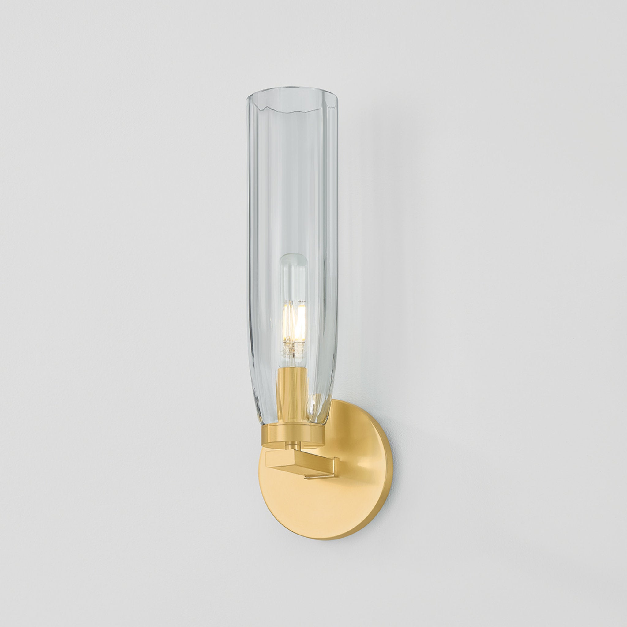 Harpswell 1-Light Bath and Vanity in Aged Brass 4.75W x 14.25H