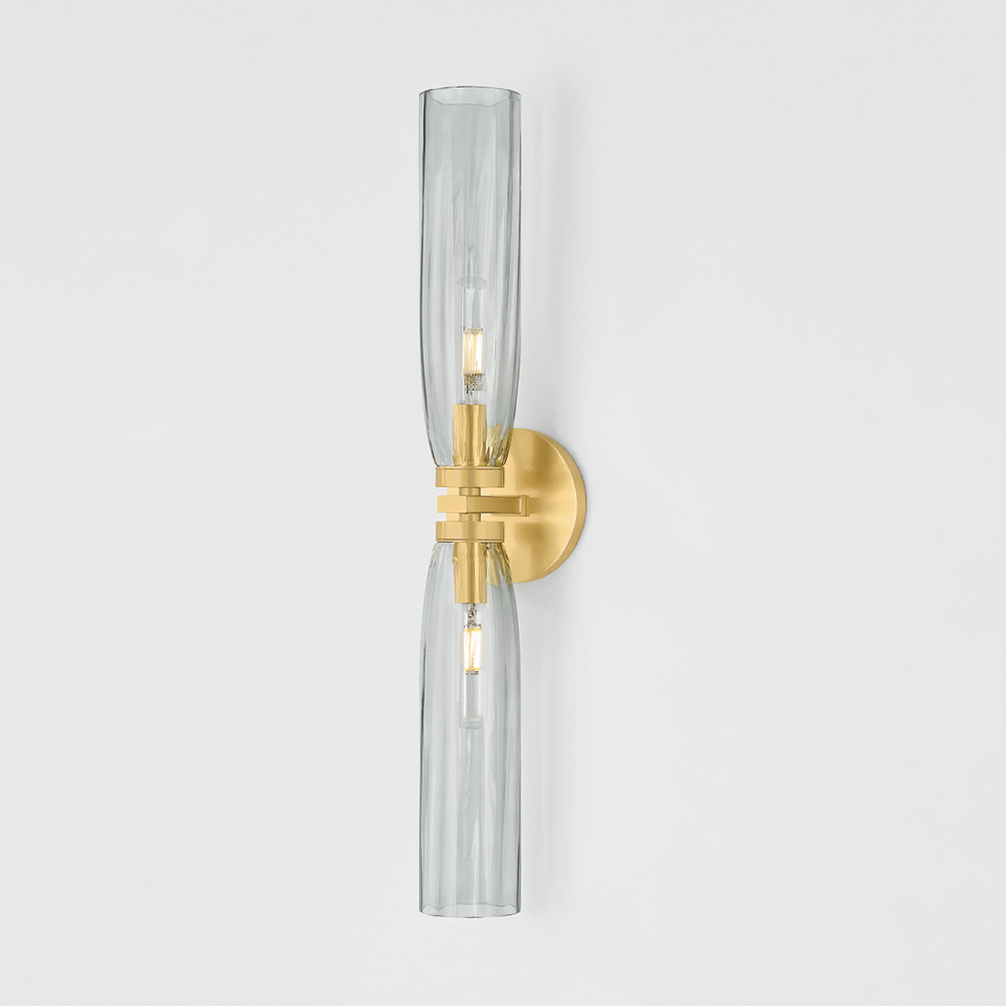 Harpswell 2-Light Bath and Vanity in Aged Brass 4.75W x 23.75H