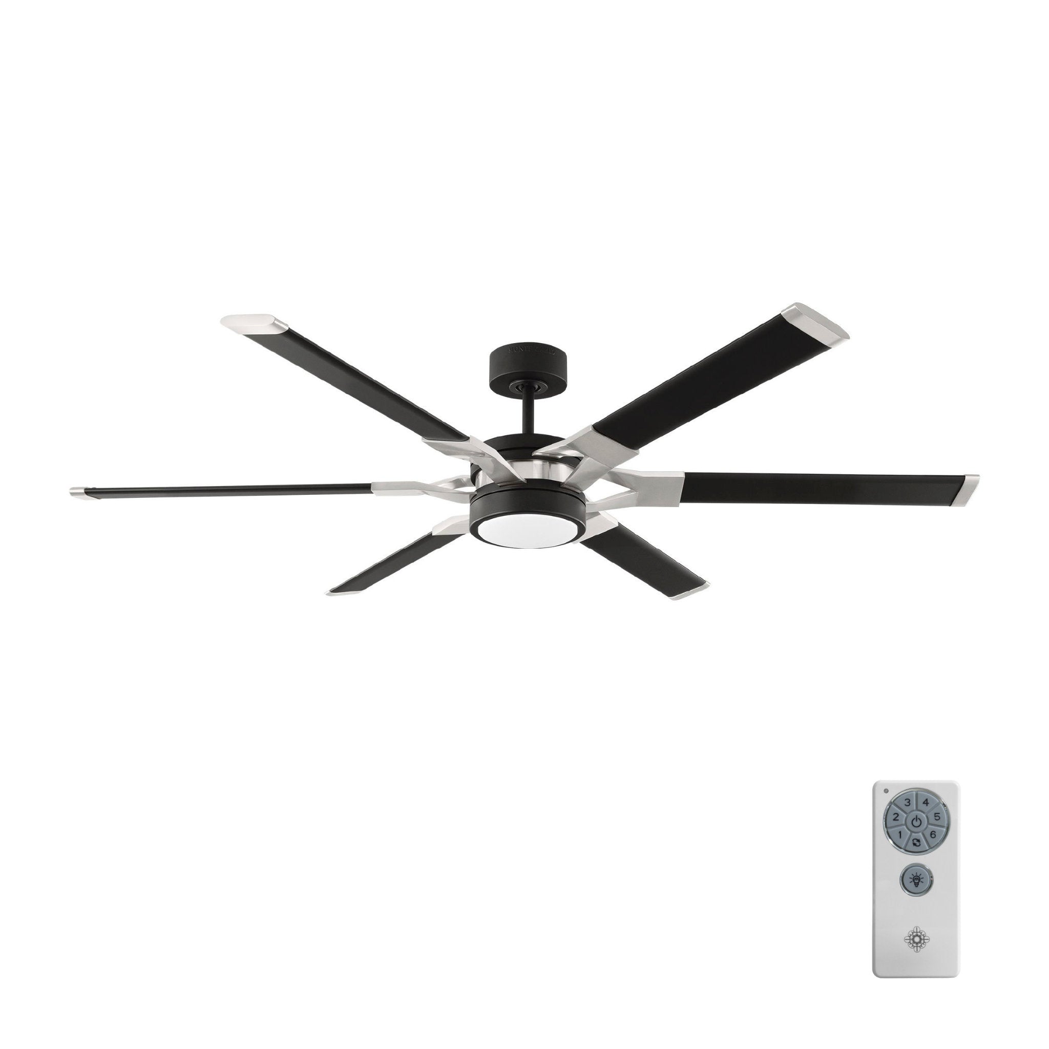 Sean Lavin Loft 62" LED Ceiling Fan  in Midnight Black  w/ Midnight Black Blade D:62'' H:13''