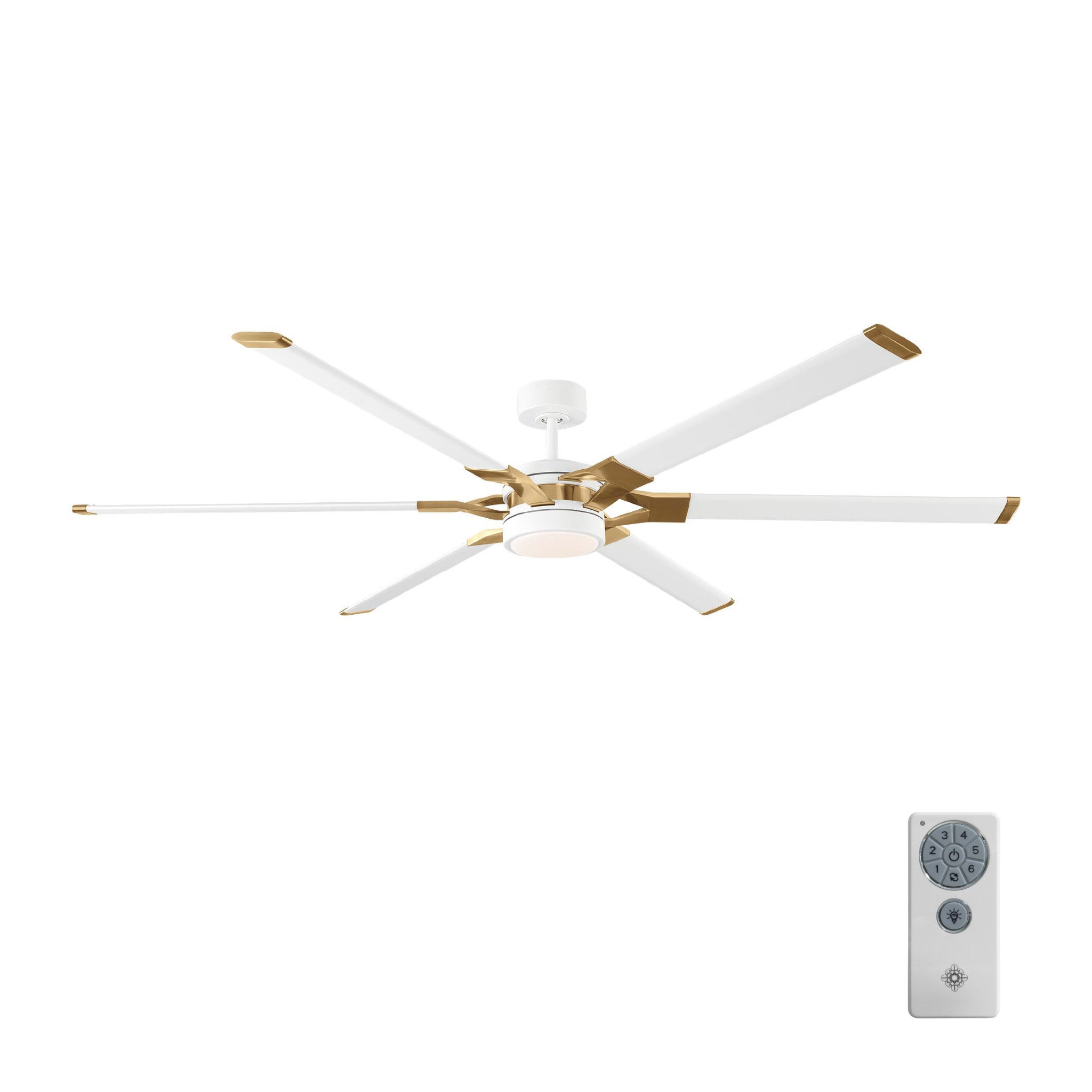 Sean Lavin Loft 72" LED Ceiling Fan  in Matte White  w/ Matte White Blade D:72'' H:13''