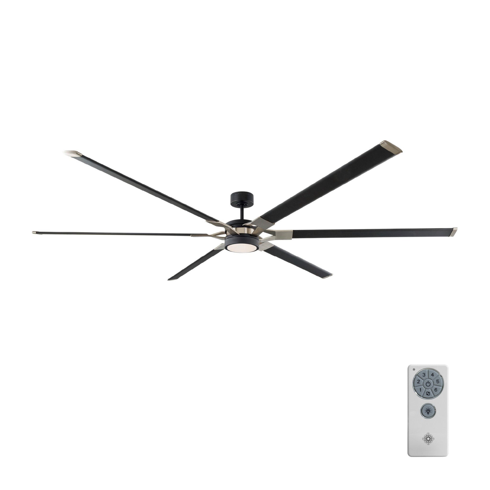 Sean Lavin Loft 96" LED Ceiling Fan  in Midnight Black  w/ Midnight Black Blade D:96'' H:13''