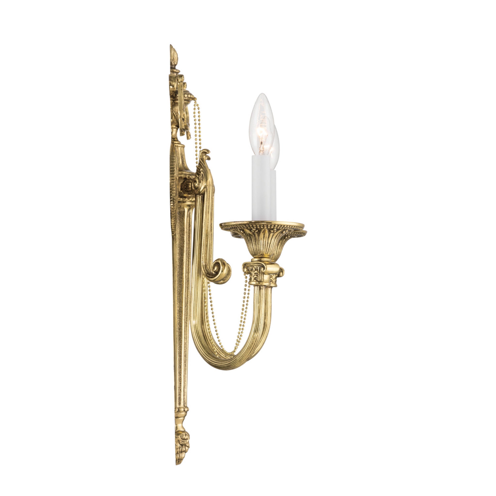 Langley 15'' Olde Brass Sconce Gold 15"W x 20"H x 6.75"D