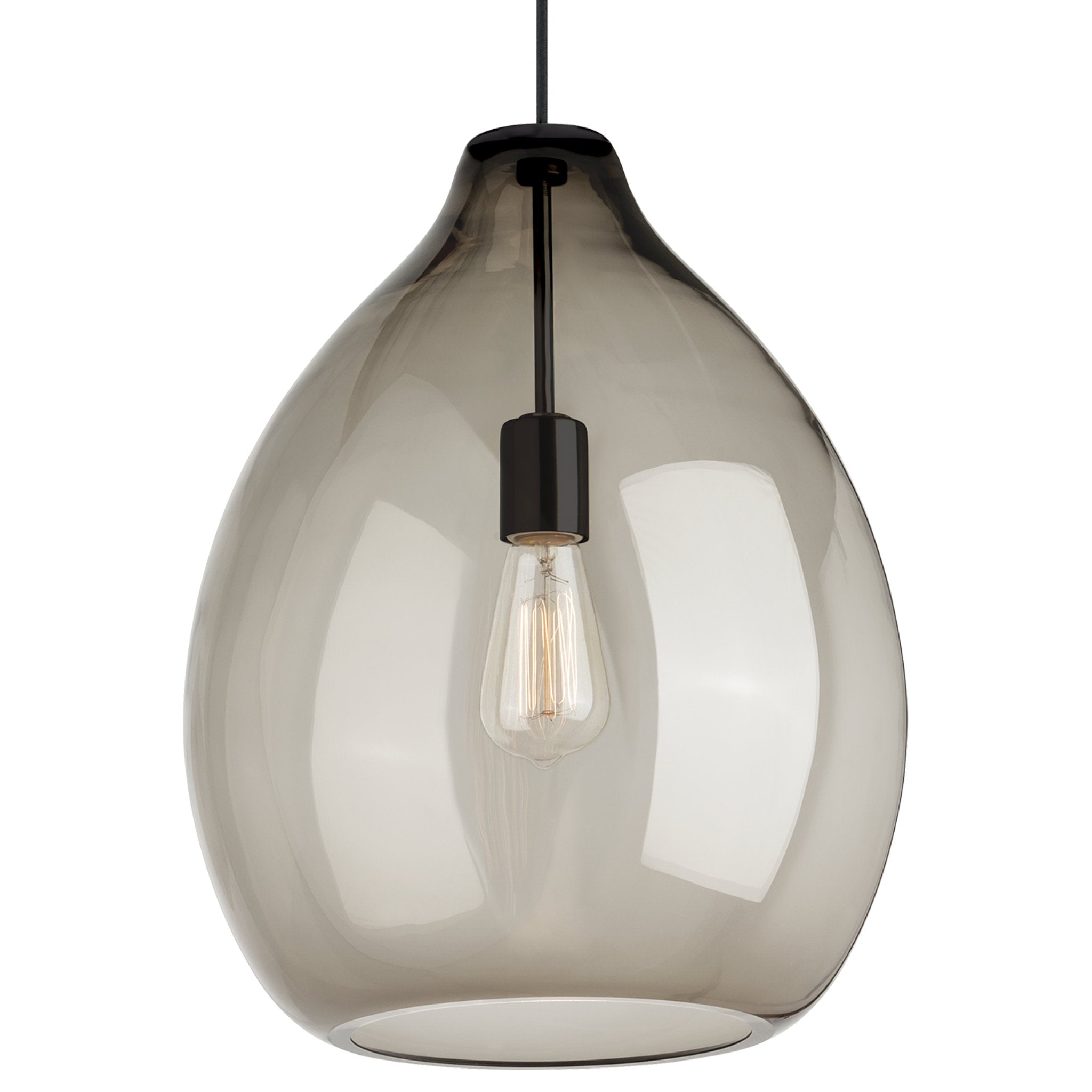 Quinton Pendant Line-Voltage Pendants/Suspension 1-Light Black