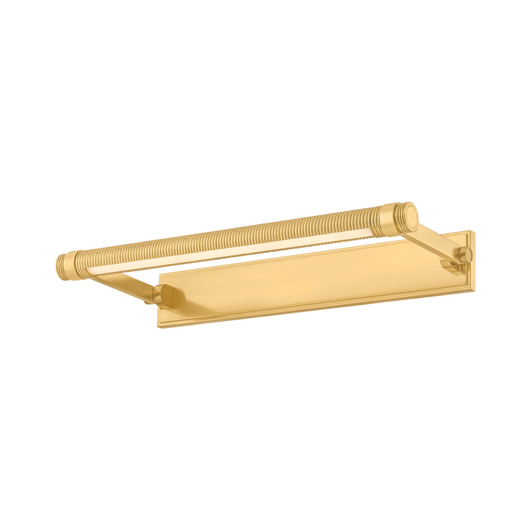 Duell 1-Light Picture Light in Aged Brass 18W x 2.75H (7318-AGB)