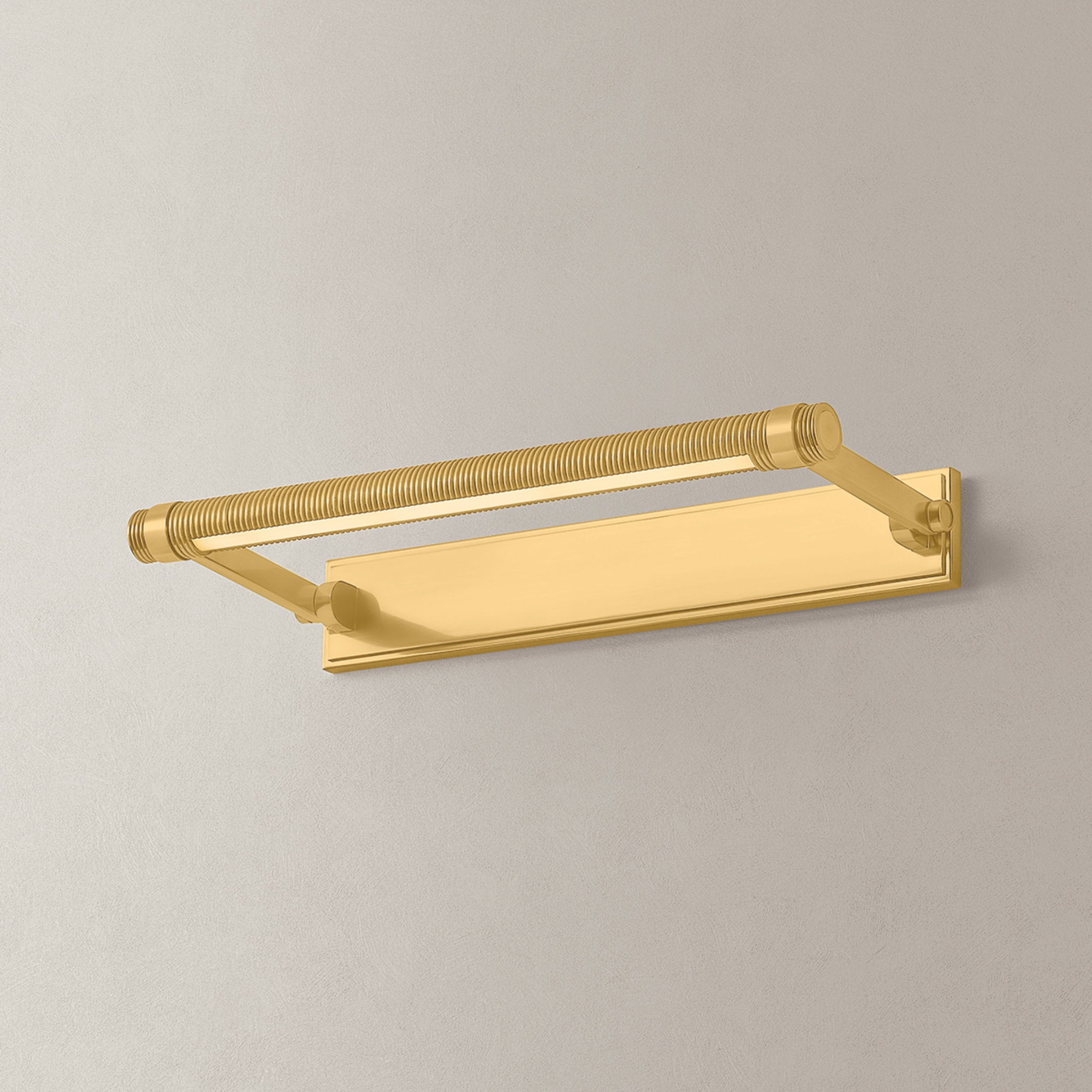 Duell 1-Light Picture Light in Aged Brass 18W x 2.75H (7318-AGB)