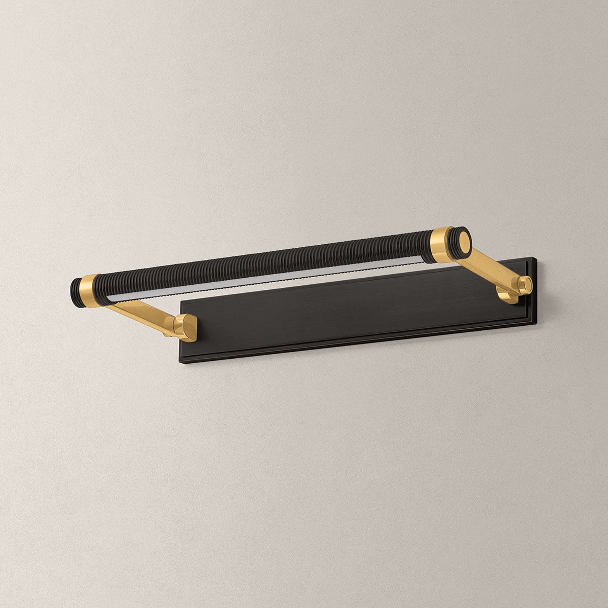 Duell 1-Light Picture Light in Aged Brass 18W x 2.75H (7318-AGB/DB)