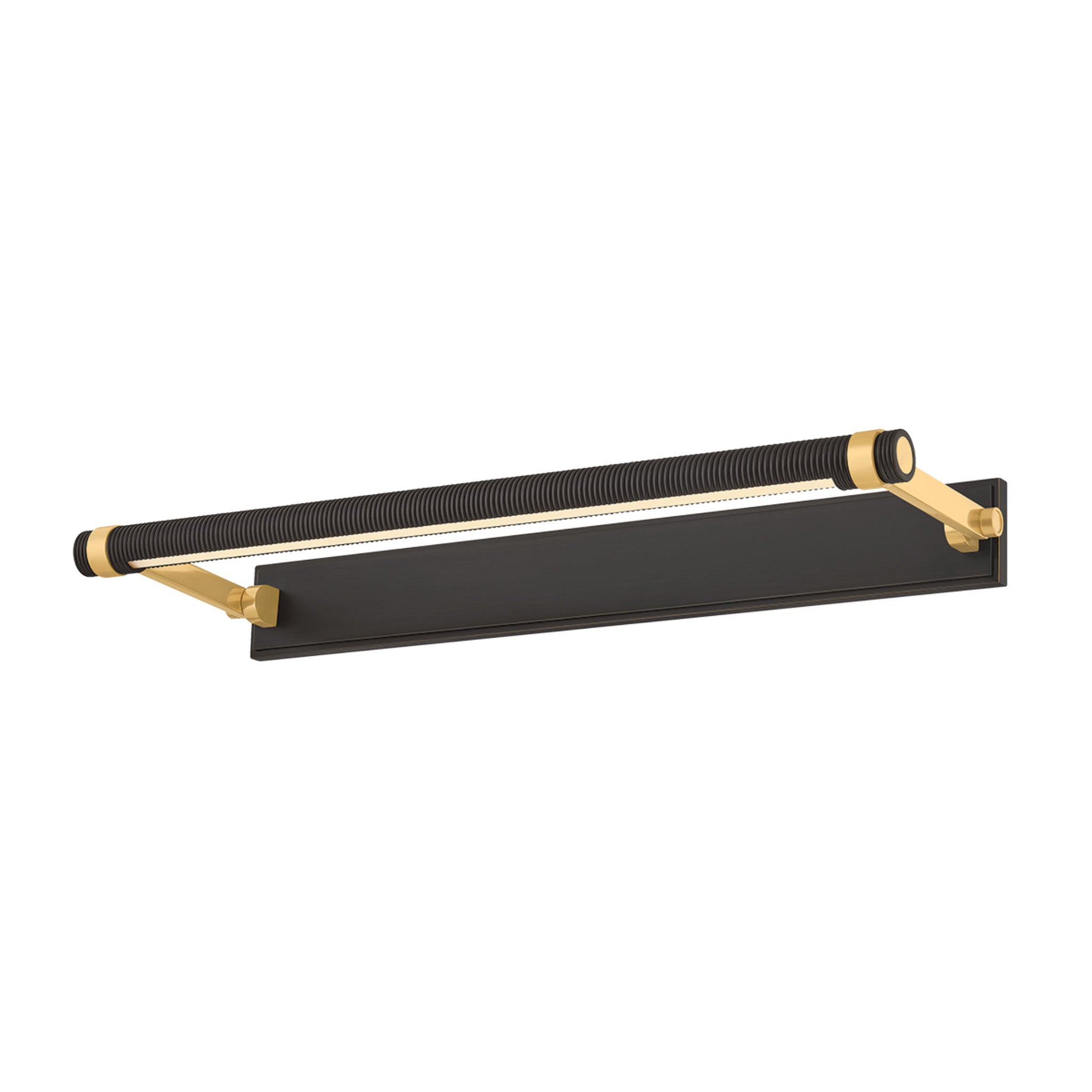 Duell 1-Light Picture Light in Aged Brass 24W x 2.75H (7324-AGB/DB)