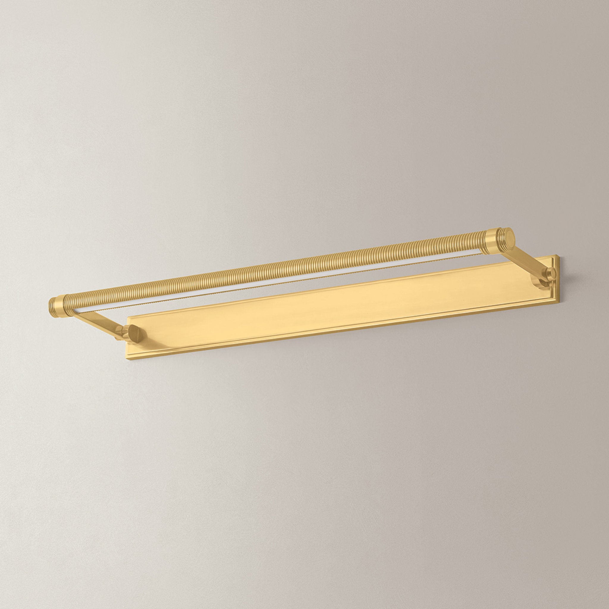 Duell 1-Light Picture Light in Aged Brass 30W x 2.75H (7330-AGB)