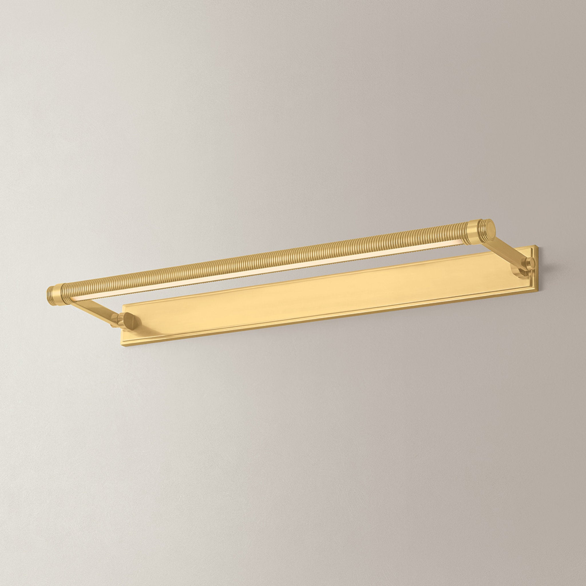 Duell 1-Light Picture Light in Aged Brass 30W x 2.75H (7330-AGB)