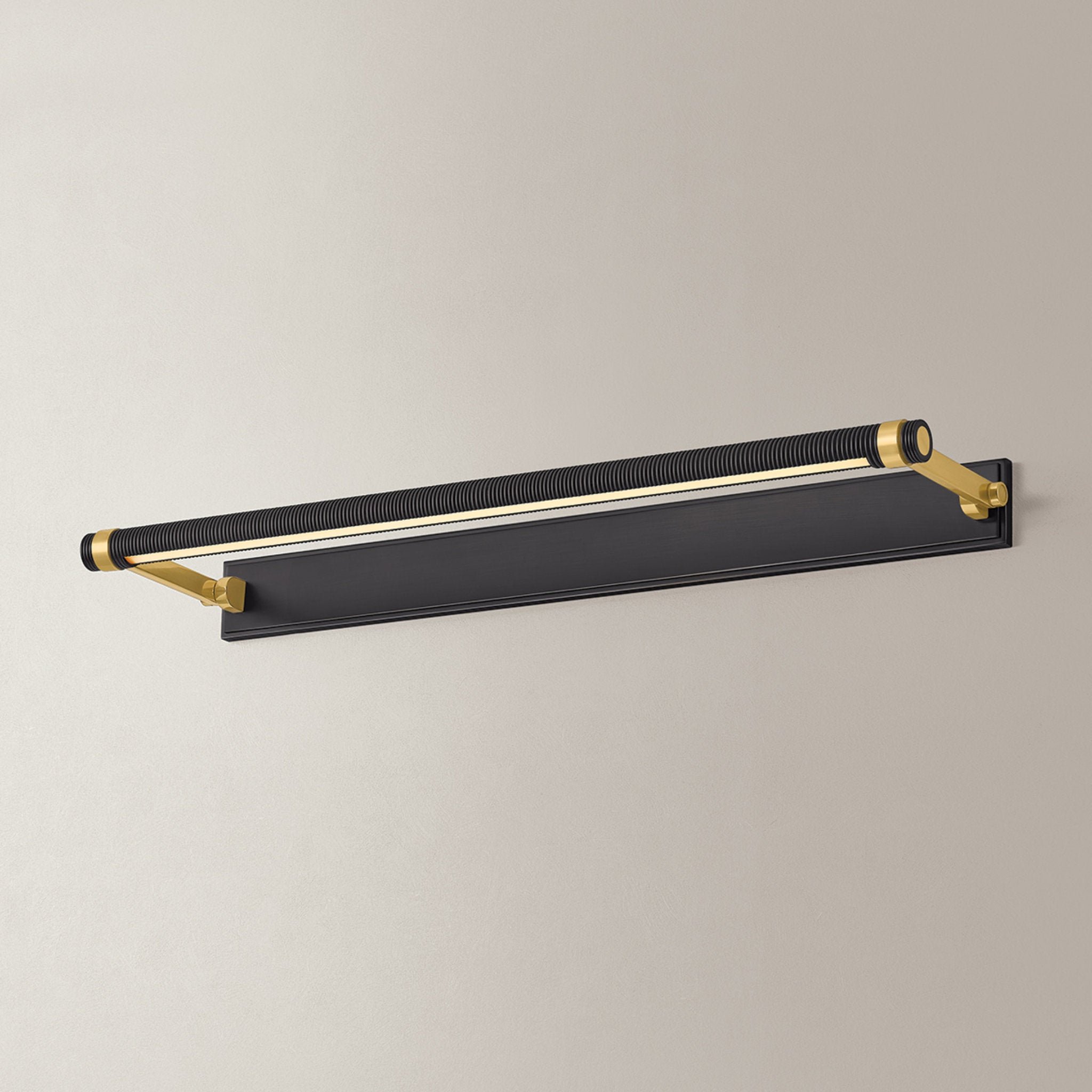 Duell 1-Light Picture Light in Aged Brass 30W x 2.75H (7330-AGB/DB)