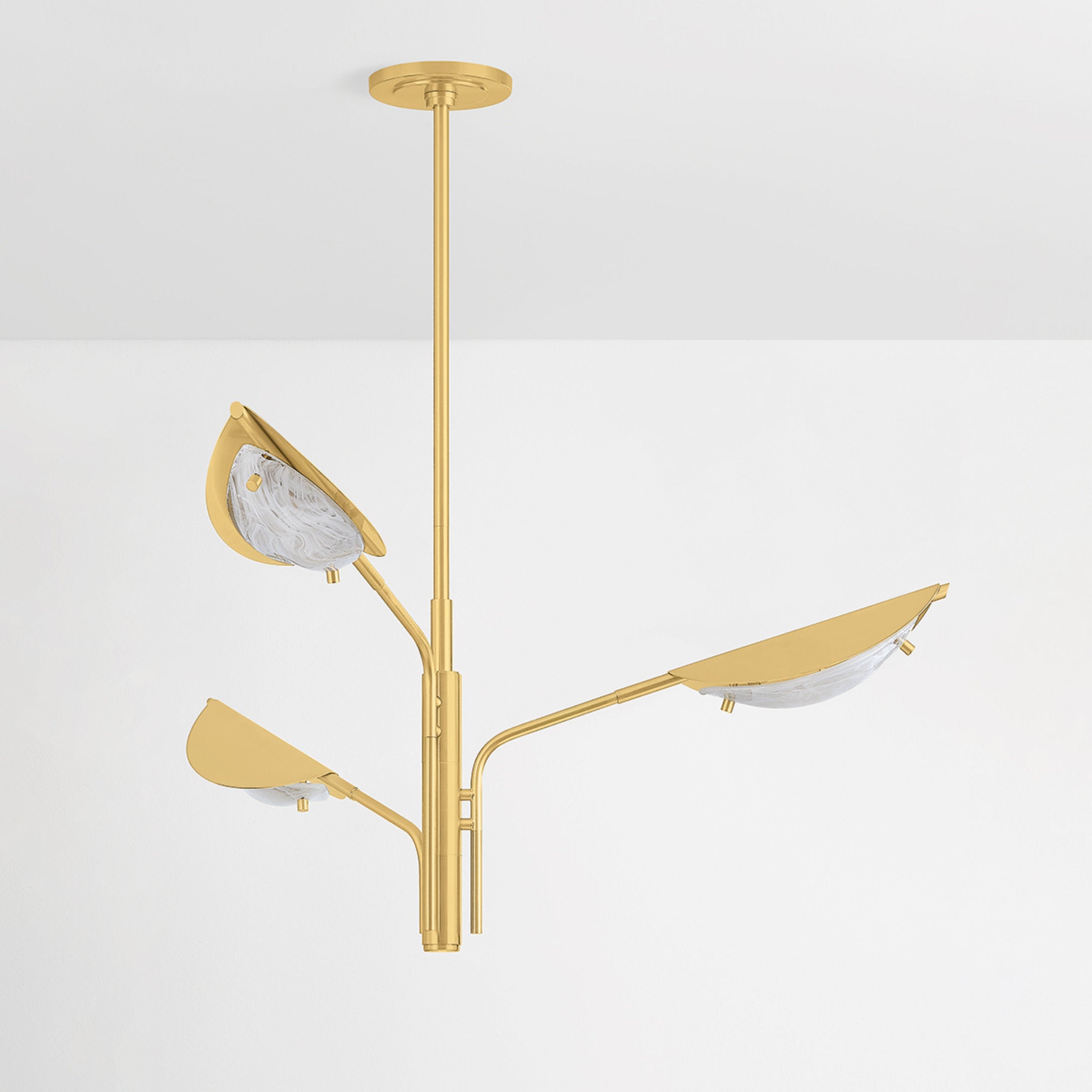 Levin 3-Light Chandelier in Aged Brass 40W x 18.5H
