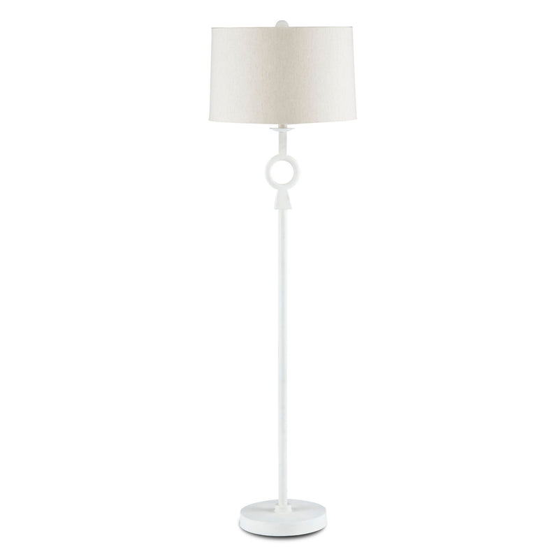 Germaine White Floor Lamp - White