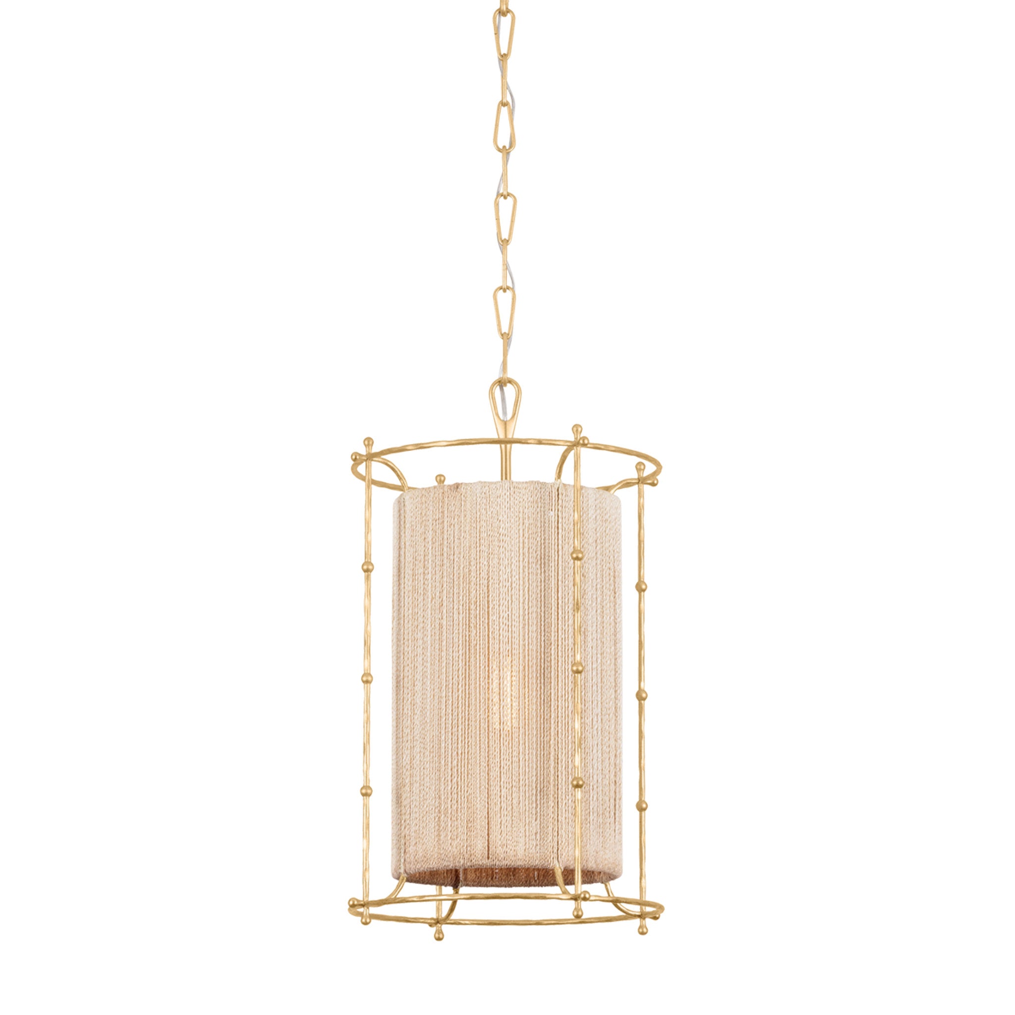 Jones Point 1-Light Lantern in Vintage Gold Leaf 15.5W x 24.75H