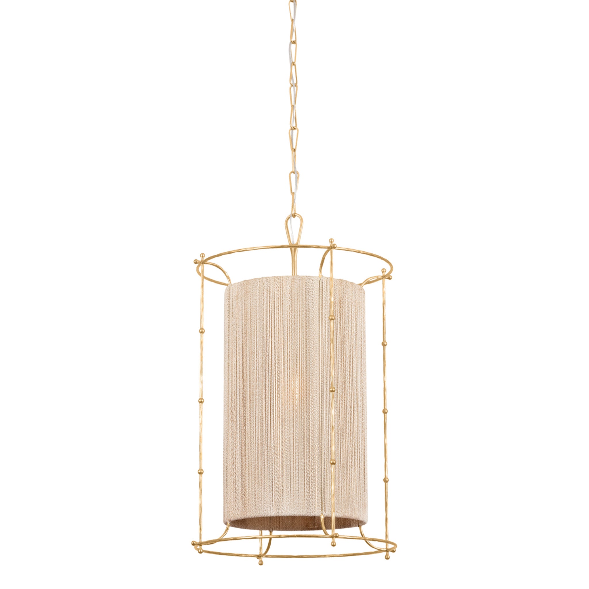 Jones Point 1-Light Lantern in Vintage Gold Leaf 20W x 32.25H