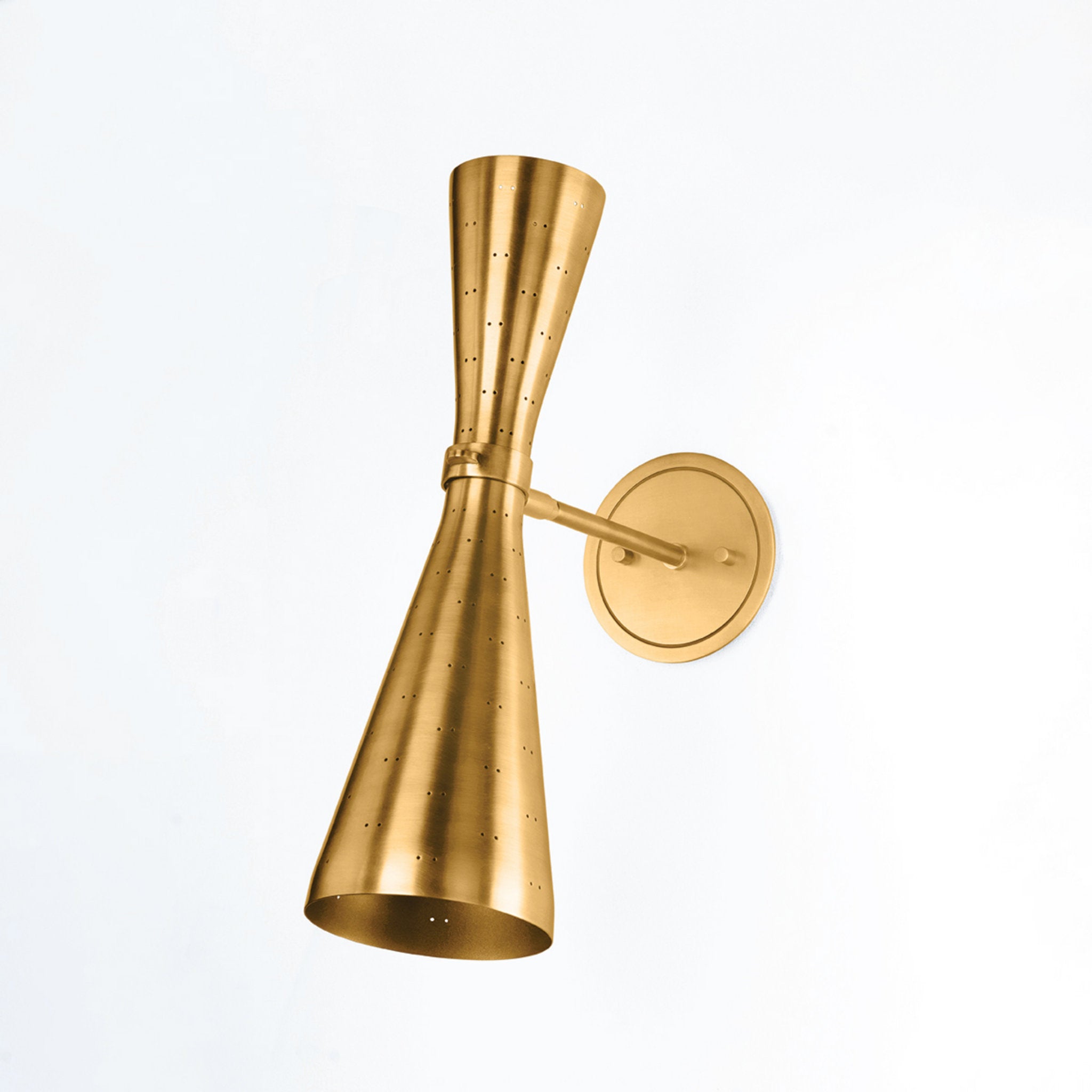 Allanton 2-Light Wall Sconce in Aged Brass 5.25W x 17.5H
