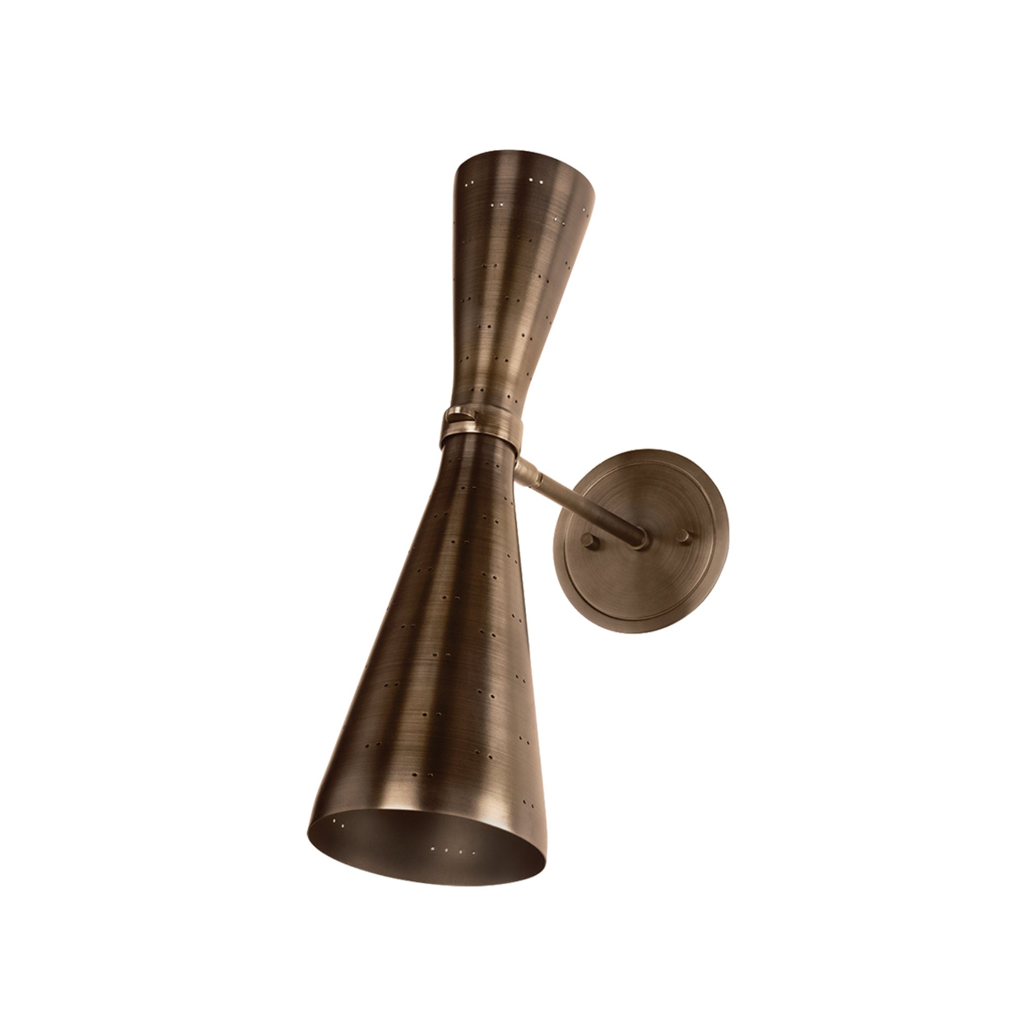 Allanton 2-Light Wall Sconce in Historic Bronze 5.25W x 17.5H