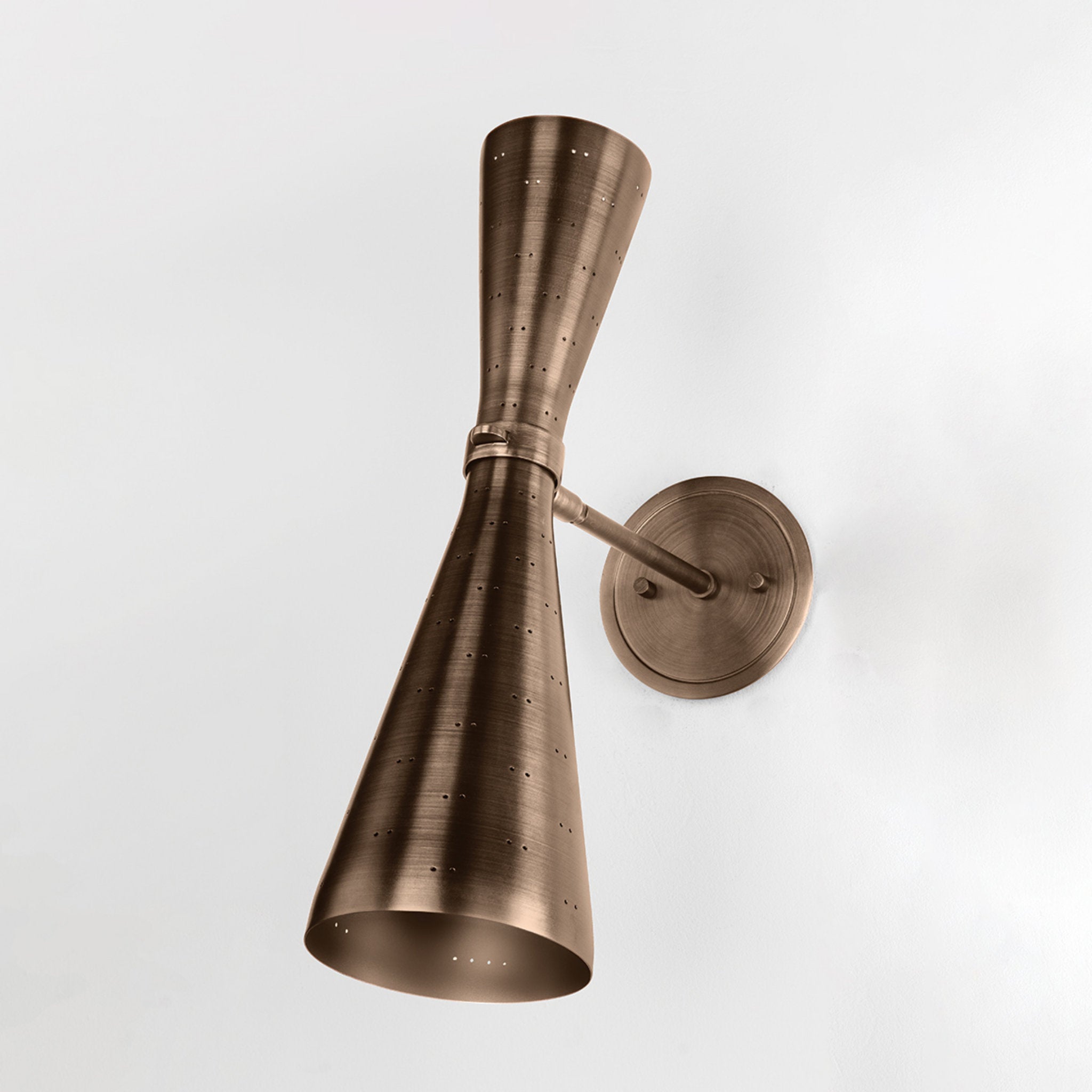 Allanton 2-Light Wall Sconce in Historic Bronze 5.25W x 17.5H