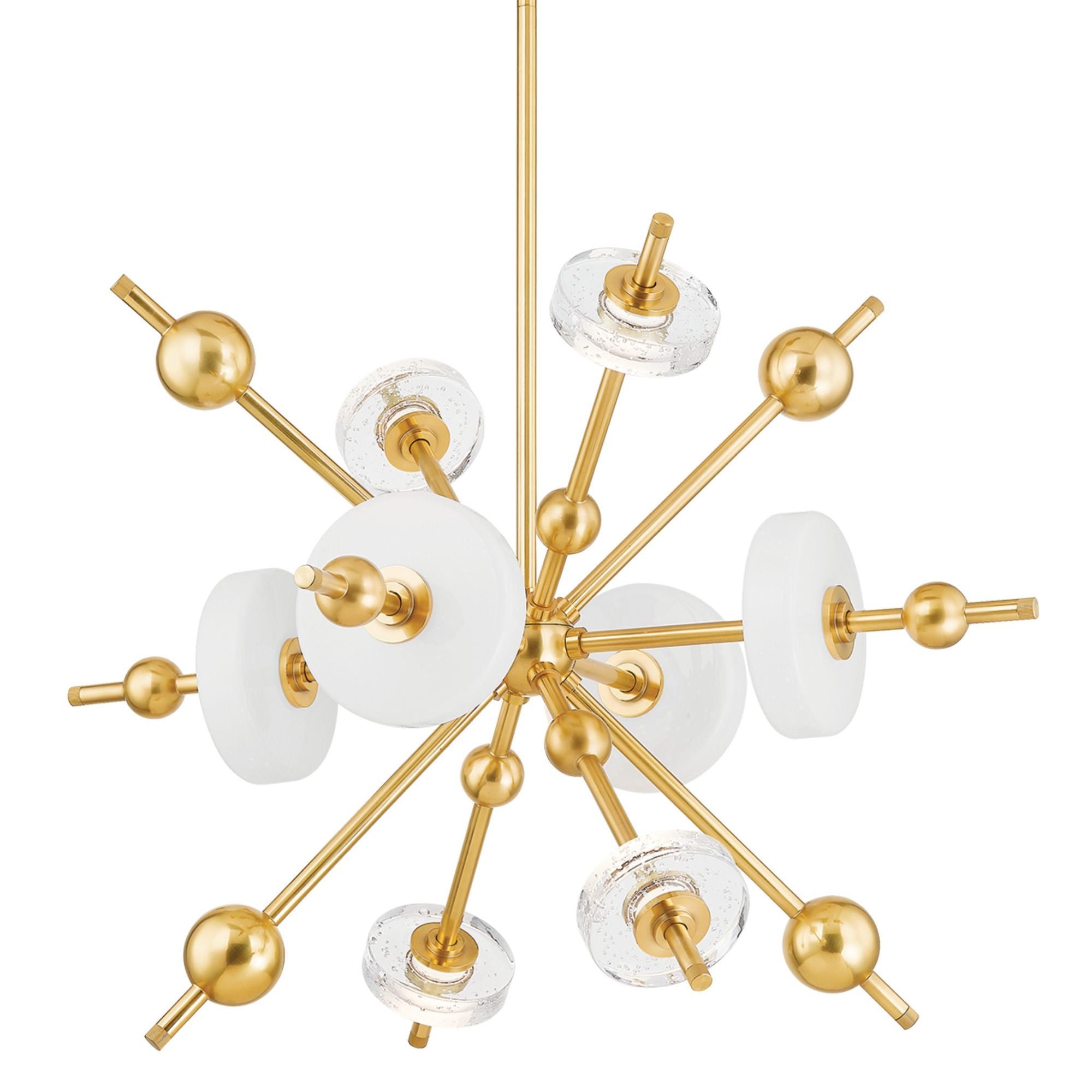 Maynard 8-Light Chandelier in Aged Brass 32W x 22.75H