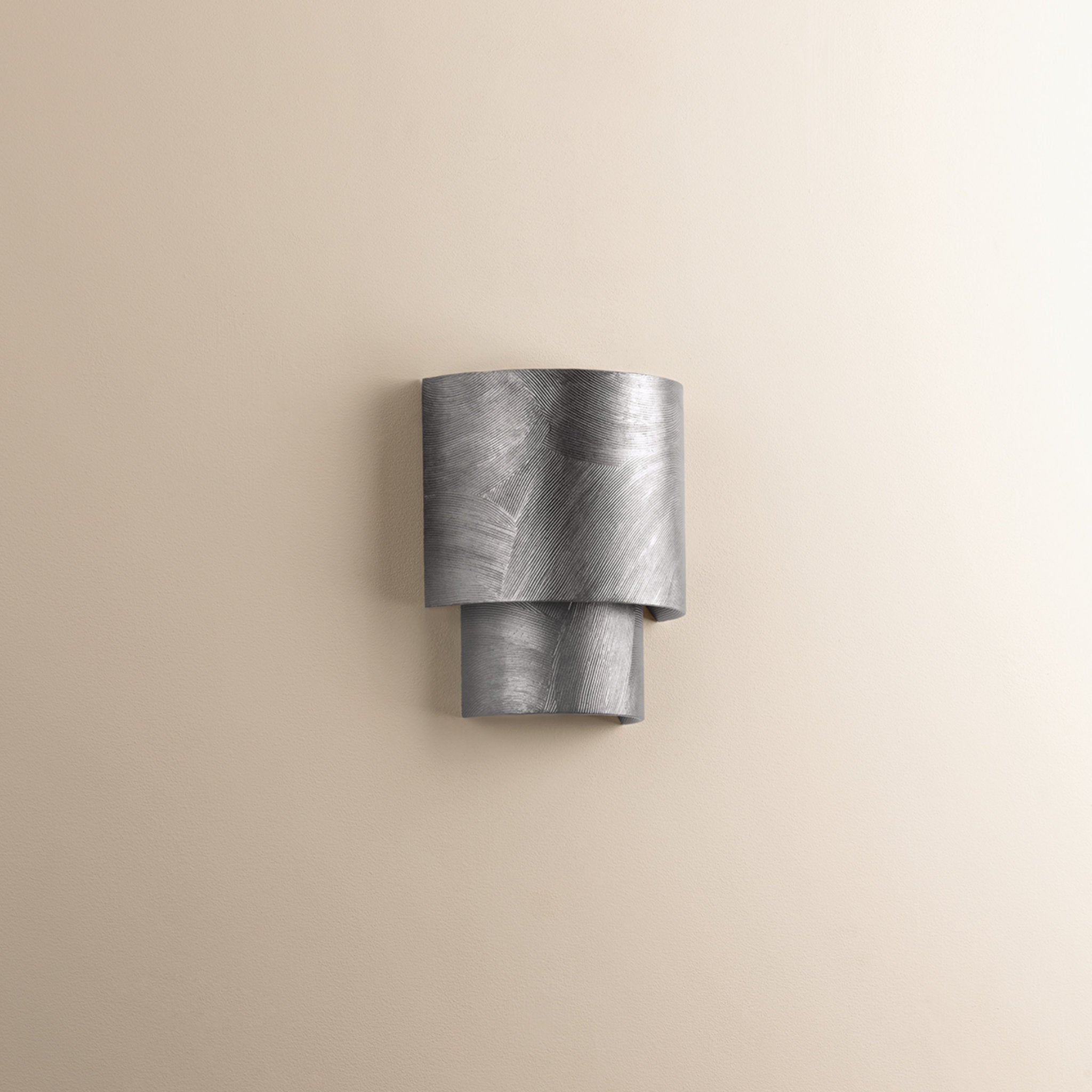 Moray 2-Light Wall Sconce in Black Silver Leaf 7.75W x 9.25H