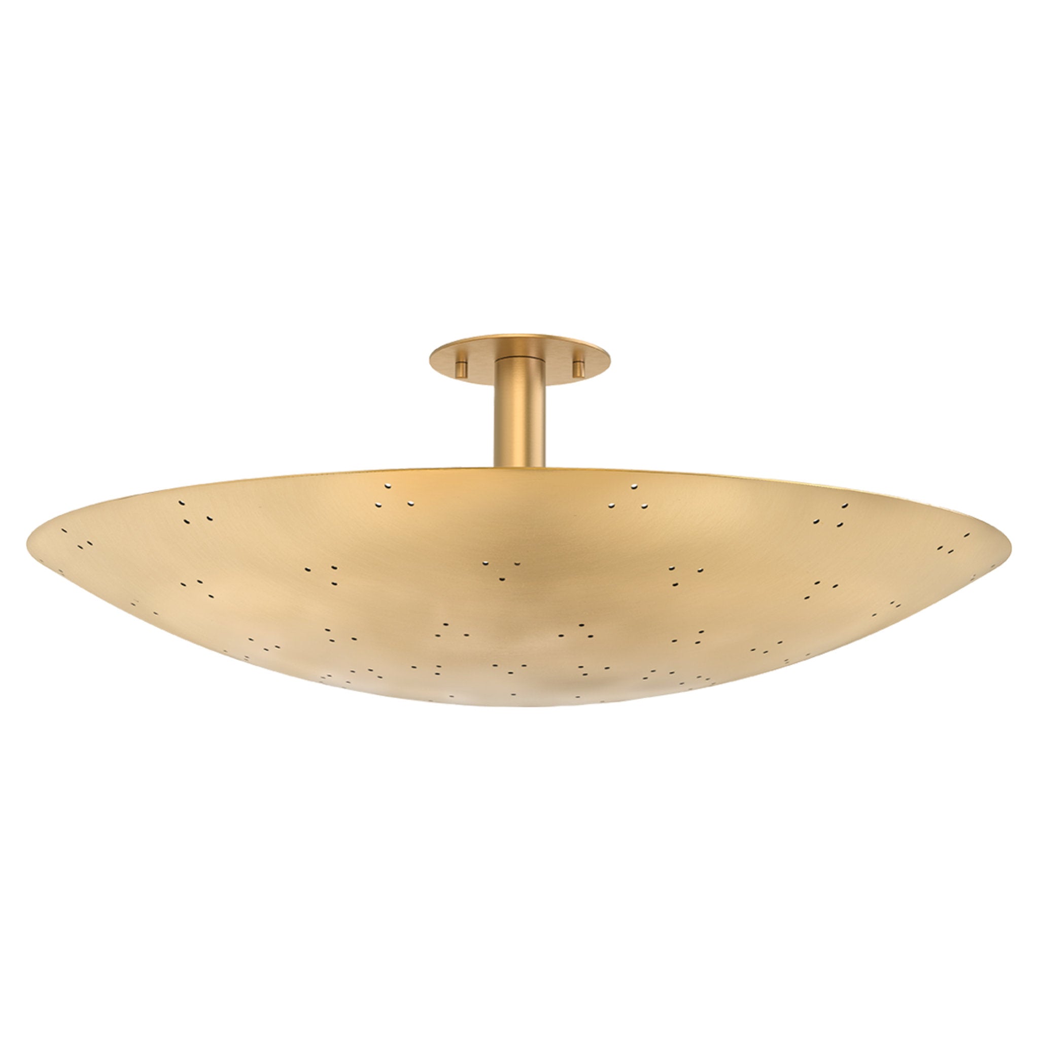 Bern 3-Light Flush Mount in Vintage Brass 28W x 10.5H (8728-VB)