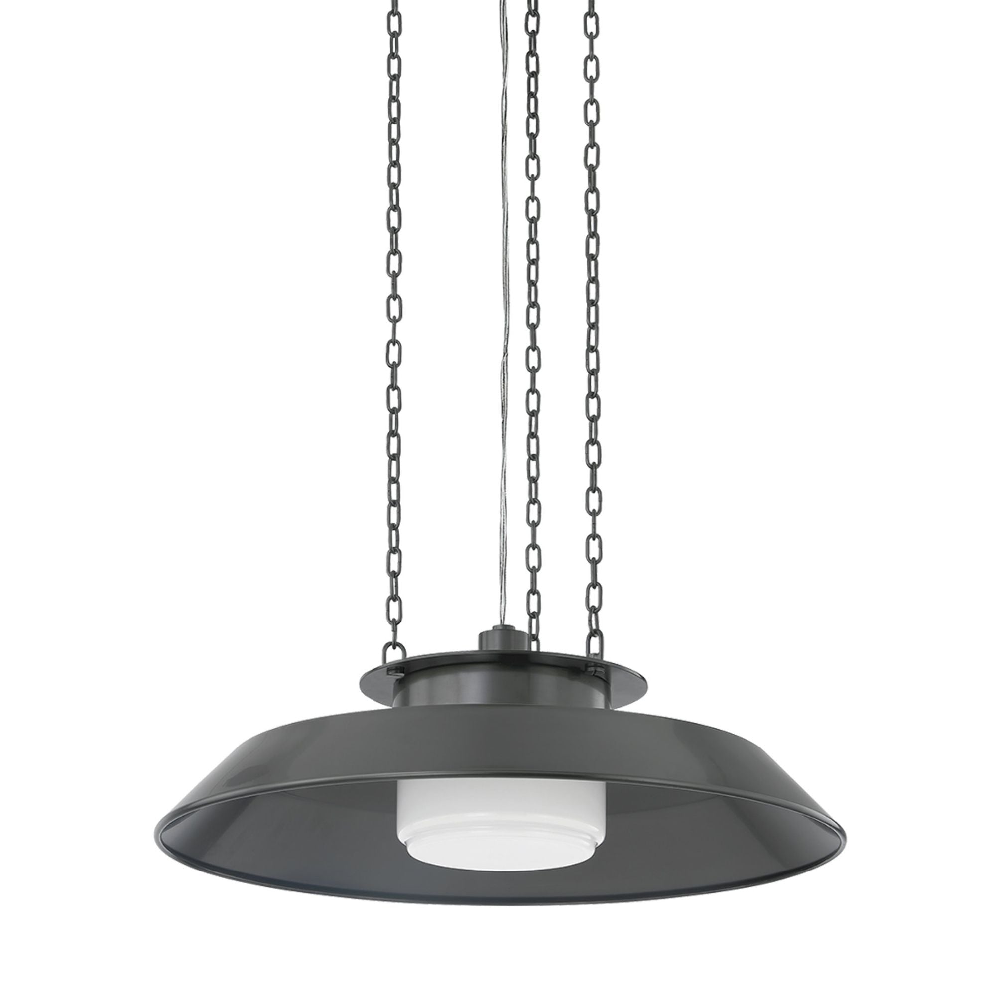 Woodrow 1-Light Pendant in Distressed Bronze 22W x 7.25H