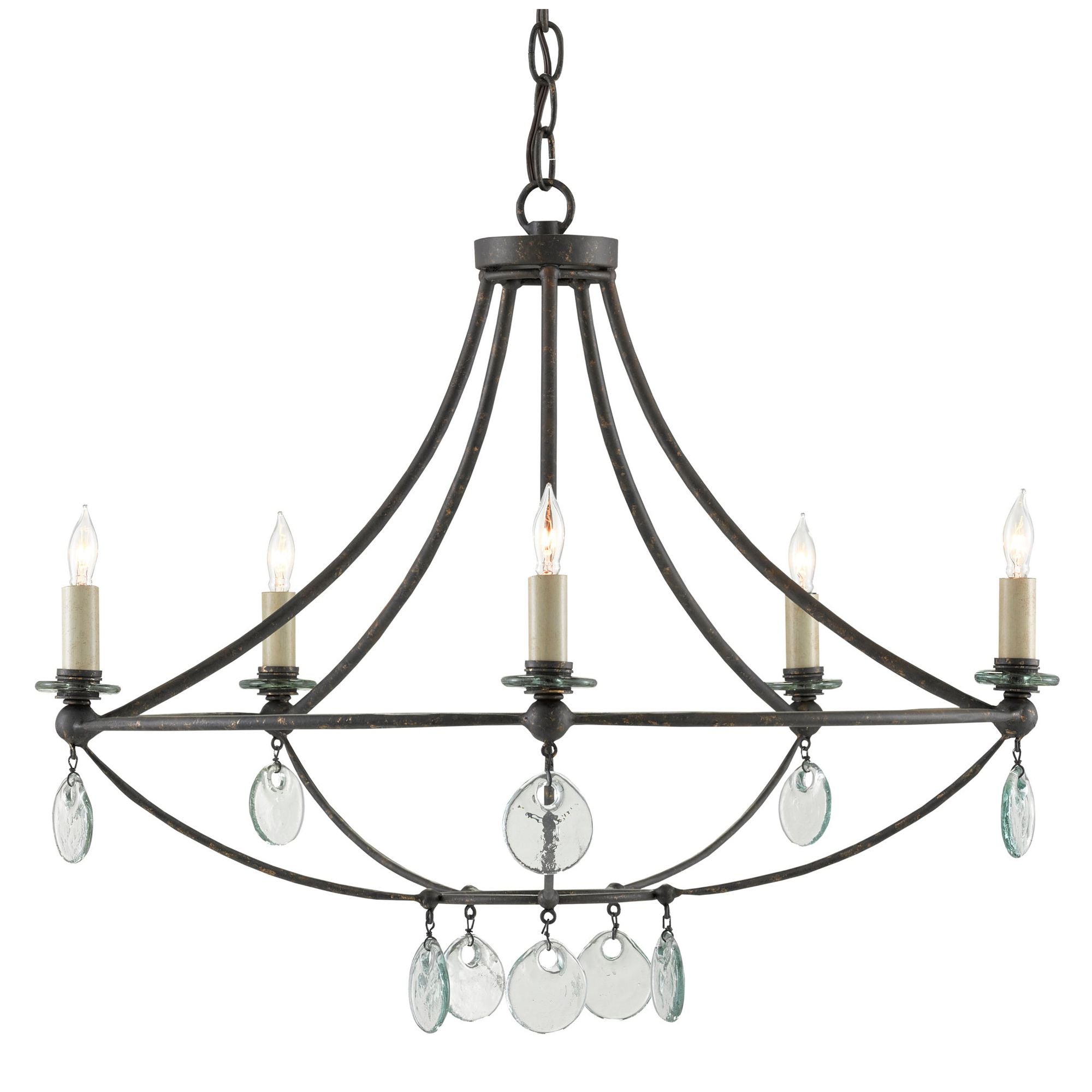 Novella Small Black Chandelier - Mayfair