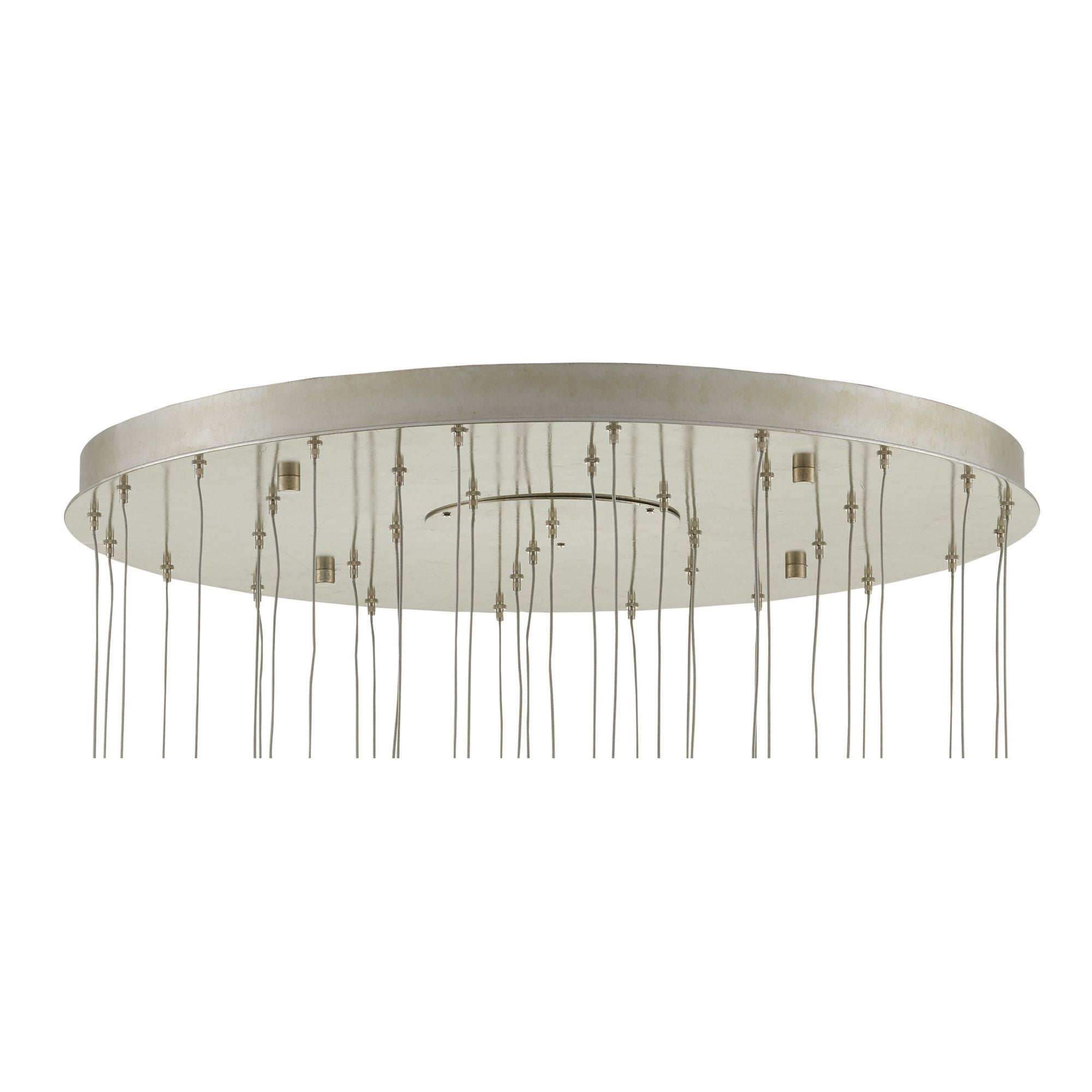 Finhorn 36-Light Round Multi-Drop Pendant - Painted Silver/Pearl