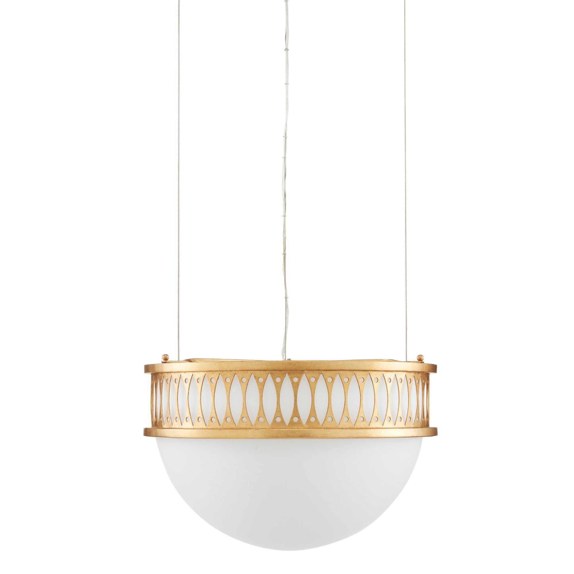 Lola Gold Pendant - Contemporary Gold Leaf/Painted Contemporary Gold