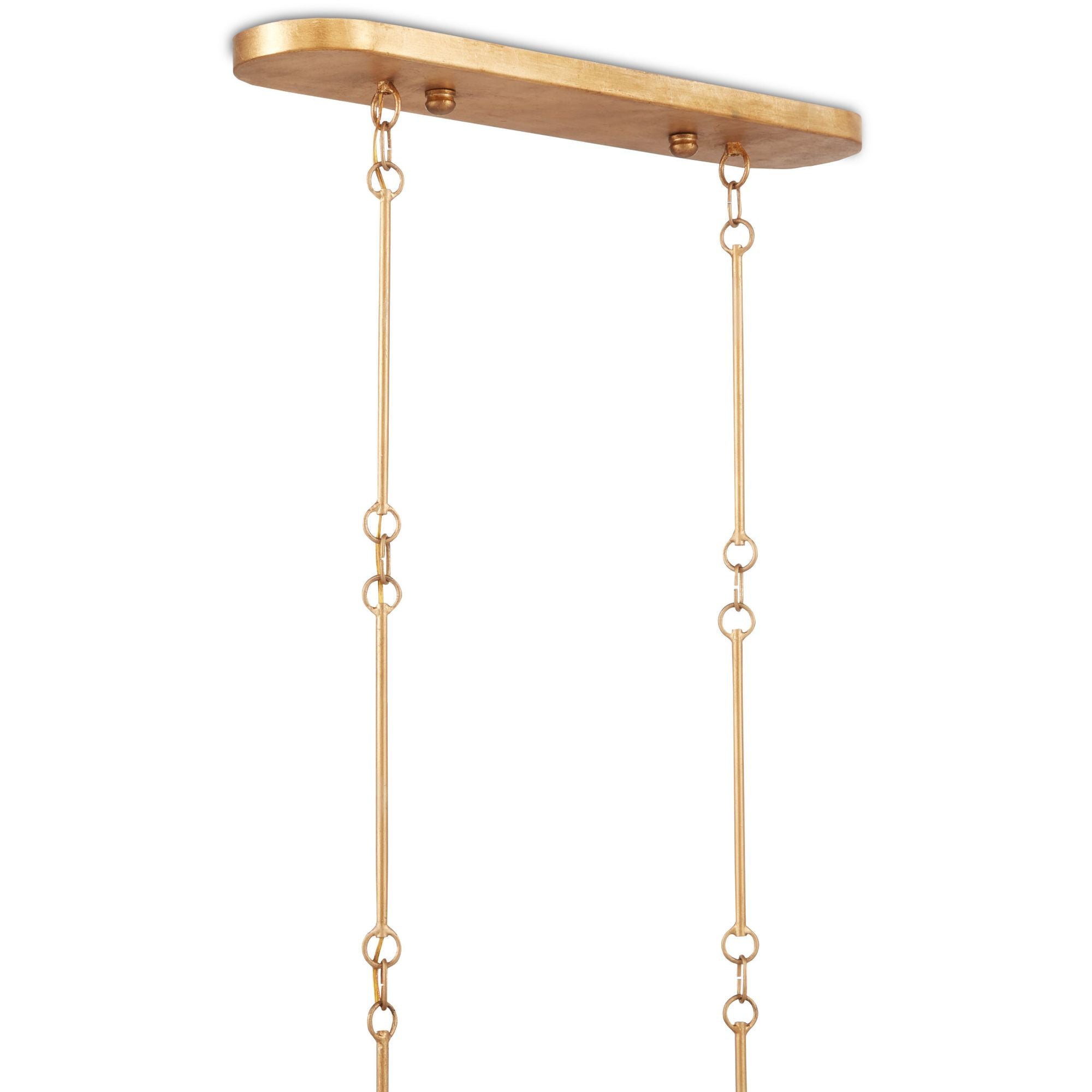 Grand Lotus Black Oval Chandelier - Satin Black/Contemporary Gold Leaf