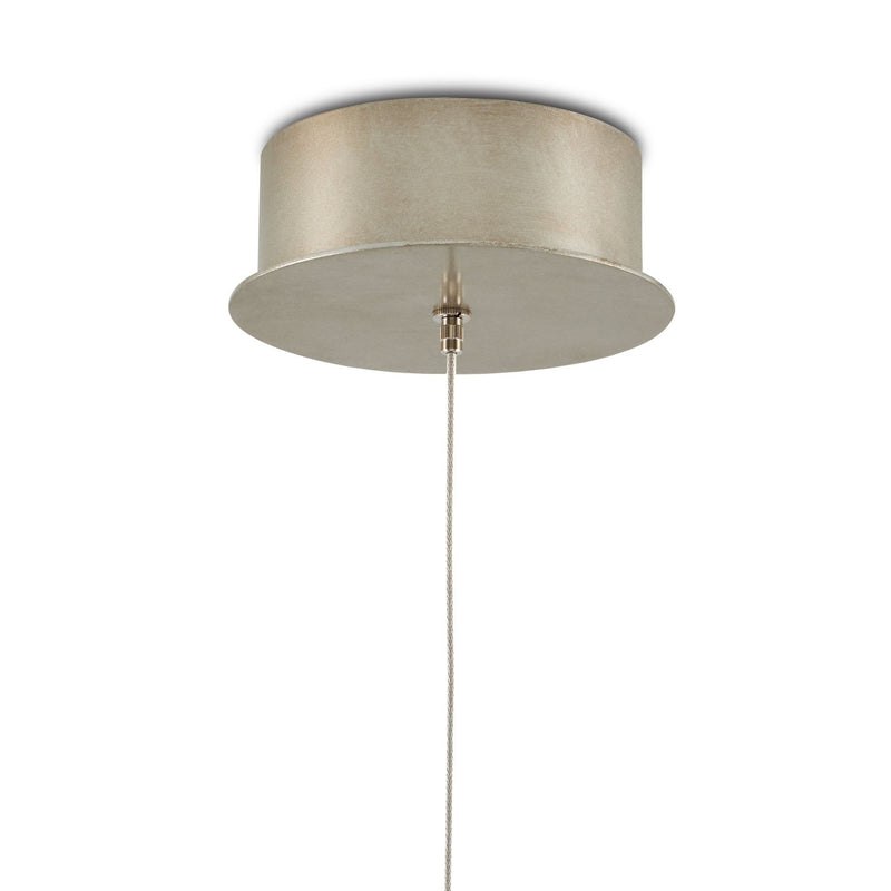 Daze 1-Light Round Multi-Drop Pendant - Antique Brass/White/Painted Silver