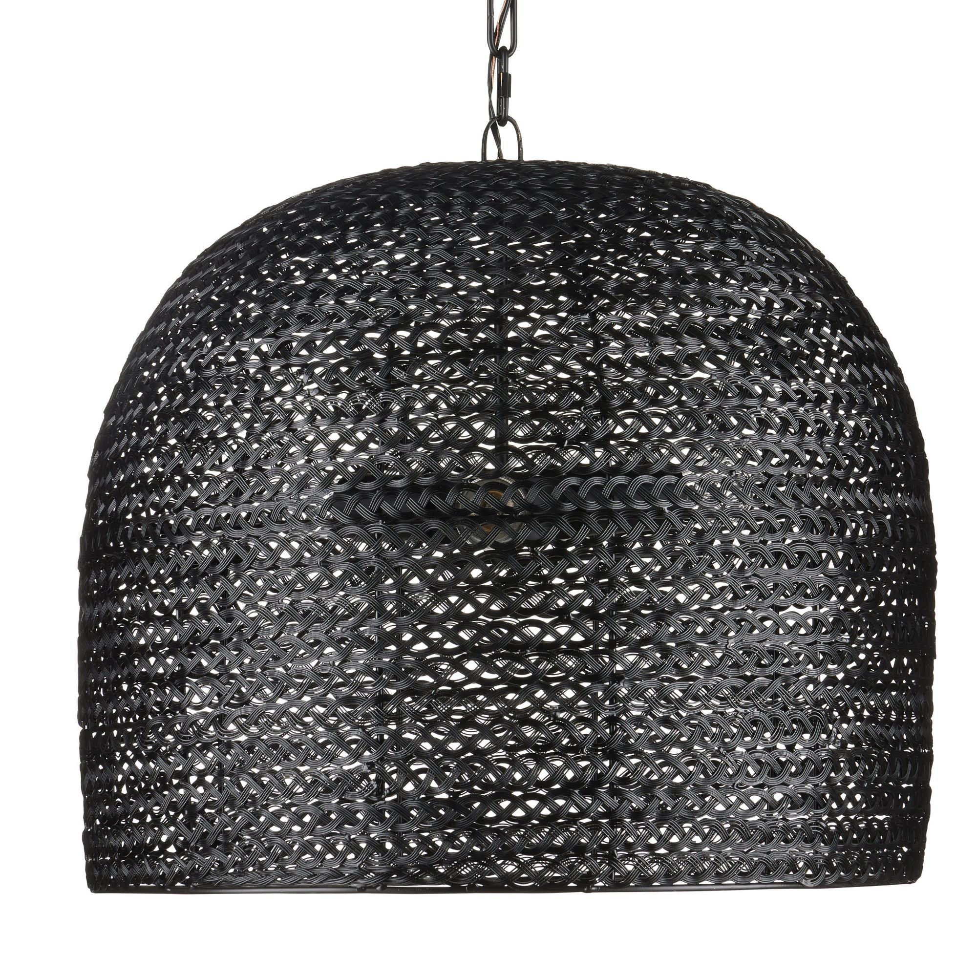 Piero Medium Black Chandelier - Satin Black