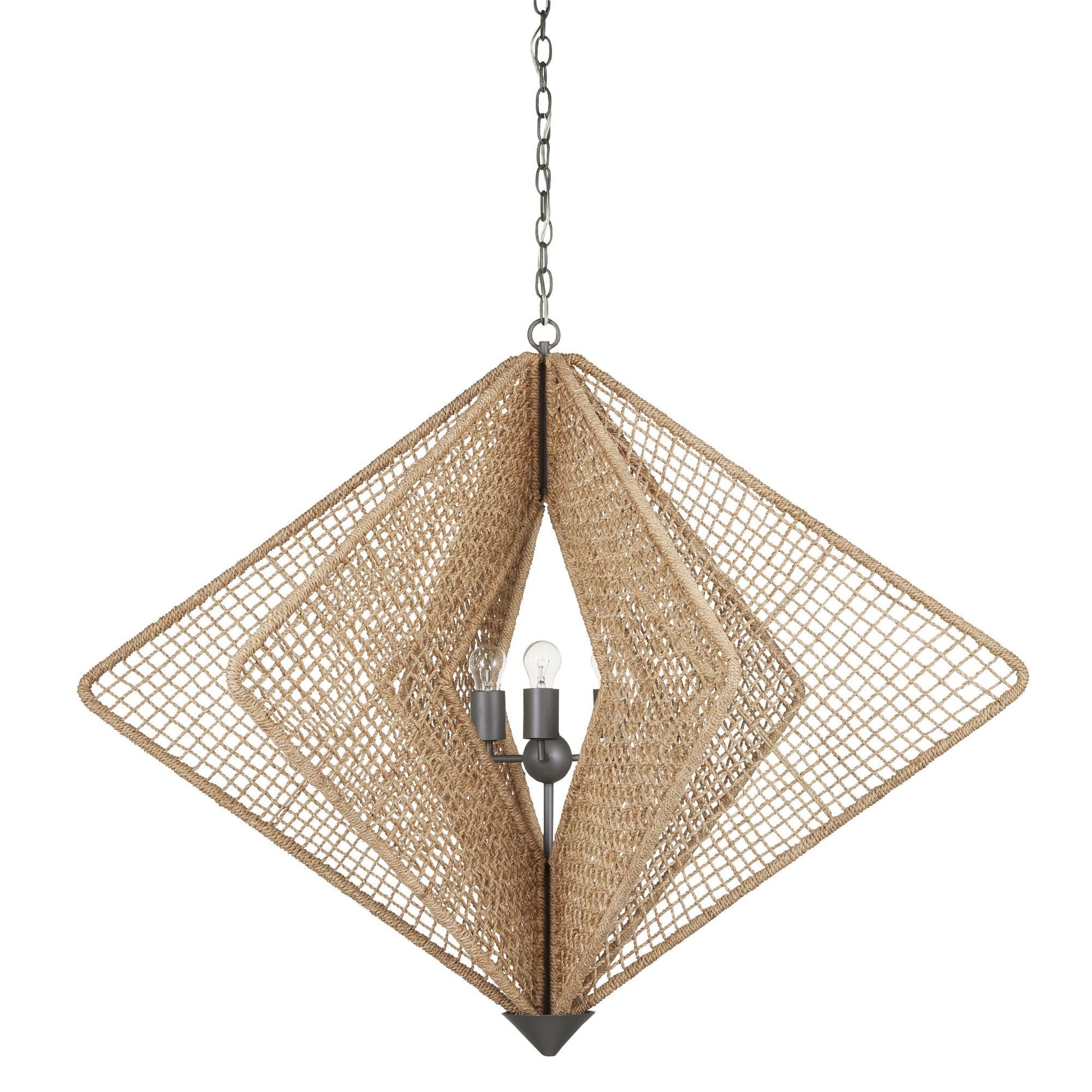 Shizen Rope Chandelier - Natural Rope/Hiroshi Gray