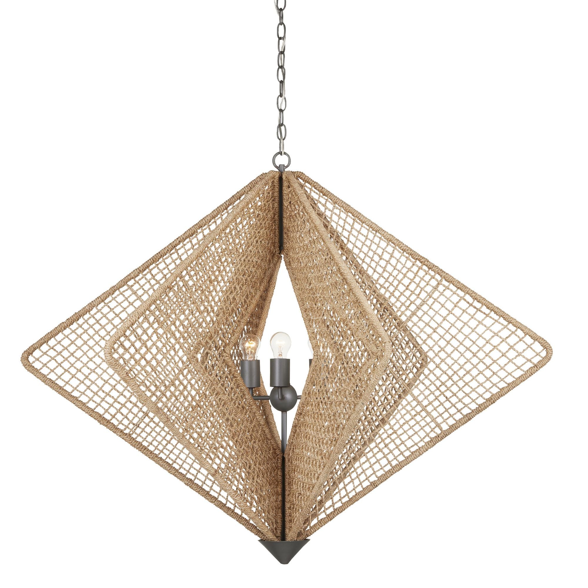 Shizen Rope Chandelier - Natural Rope/Hiroshi Gray