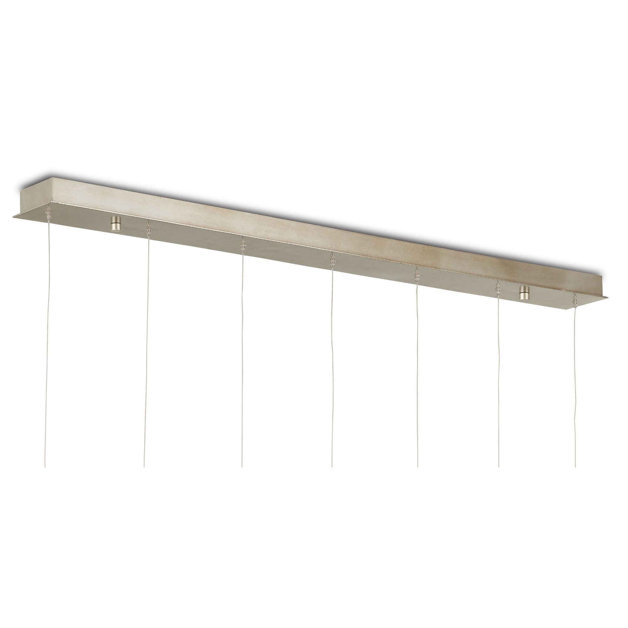 Crystal Bud 7-Light Rectangular Multi-Drop Pendant - Crystal/Contemporary Silver/Silver