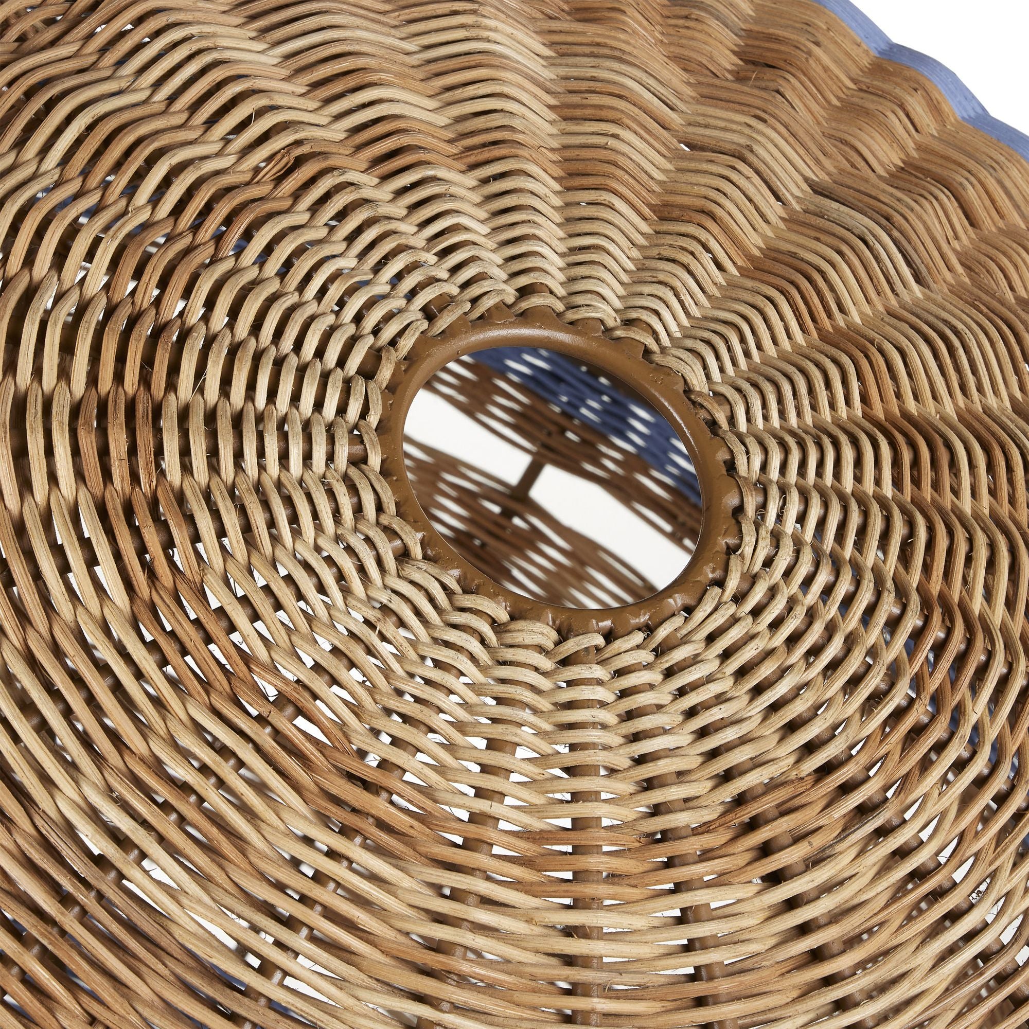 Senjyo Tilted Orb Chandelier - Khaki/Natural/Cornflower/Blue Bonnet