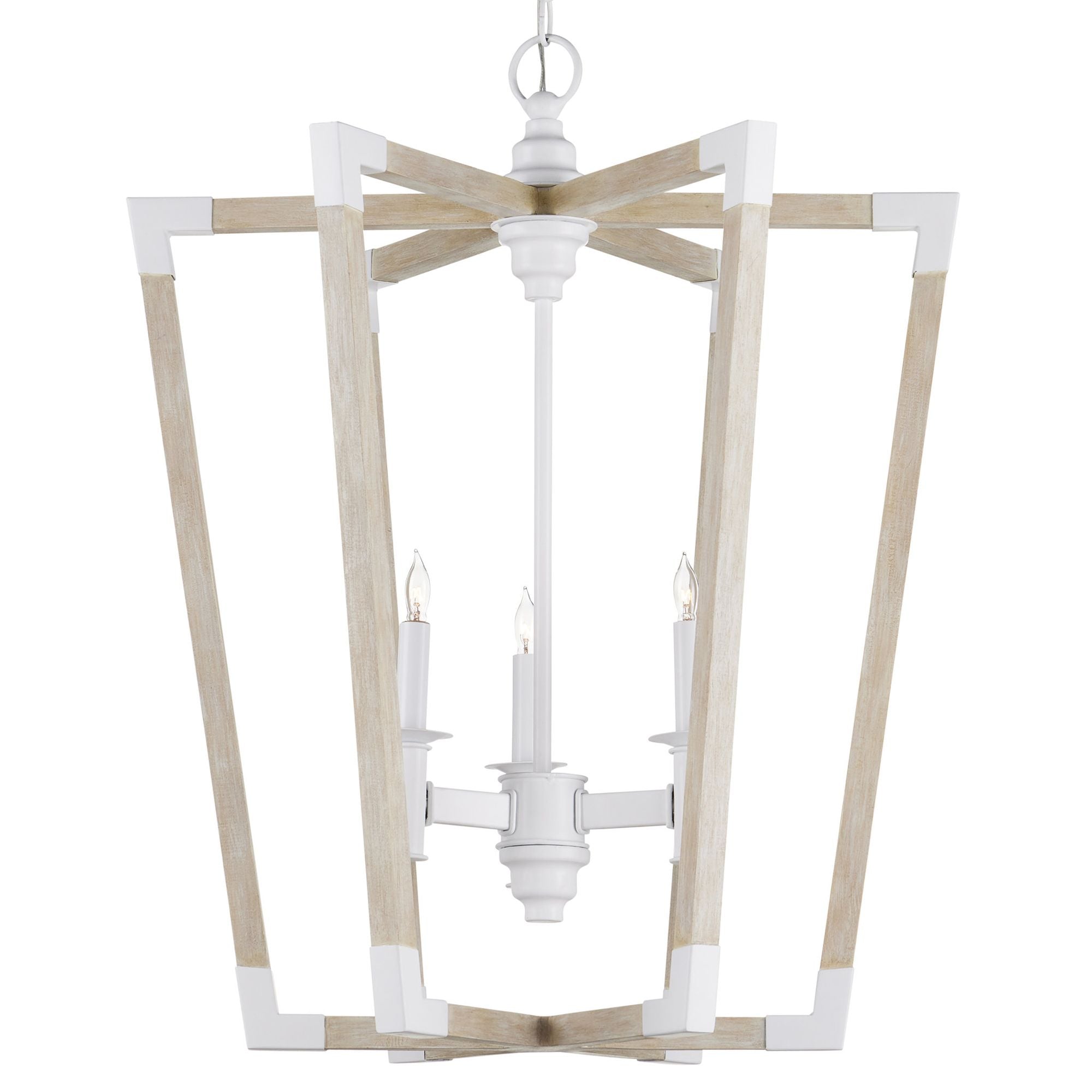 Bastian Medium Sandstone Lantern - Sugar White/Sandstone