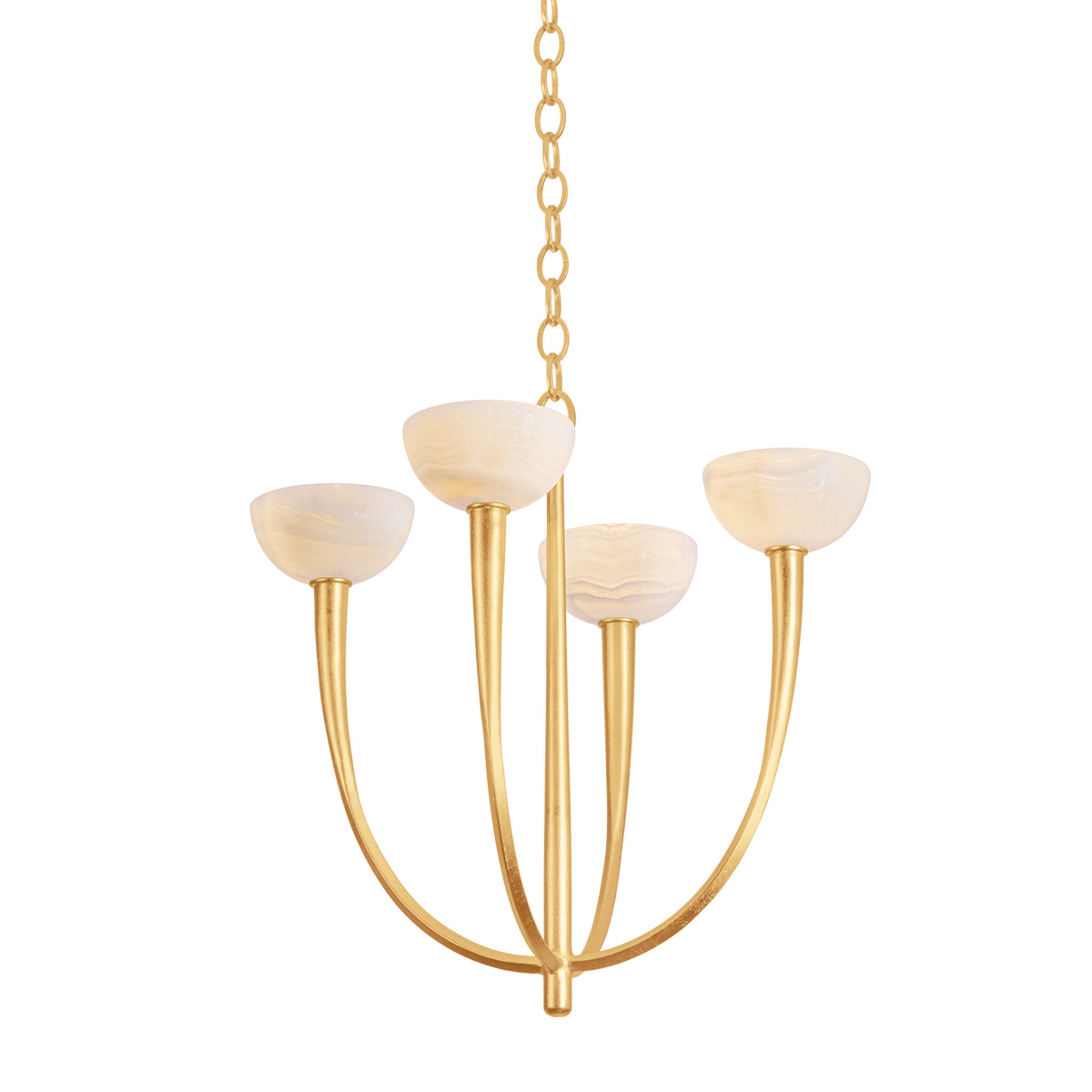 Maywood 4-Light Chandelier in Vintage Gold Leaf 22.75W x 24H